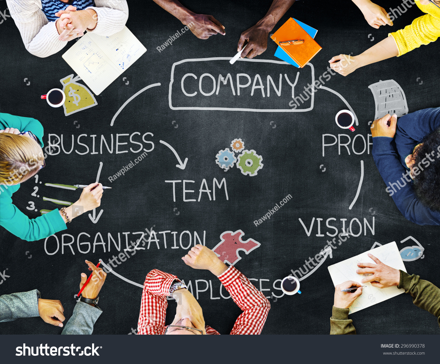 Company Organization Employees Group Corporate Concept Stock Photo ...