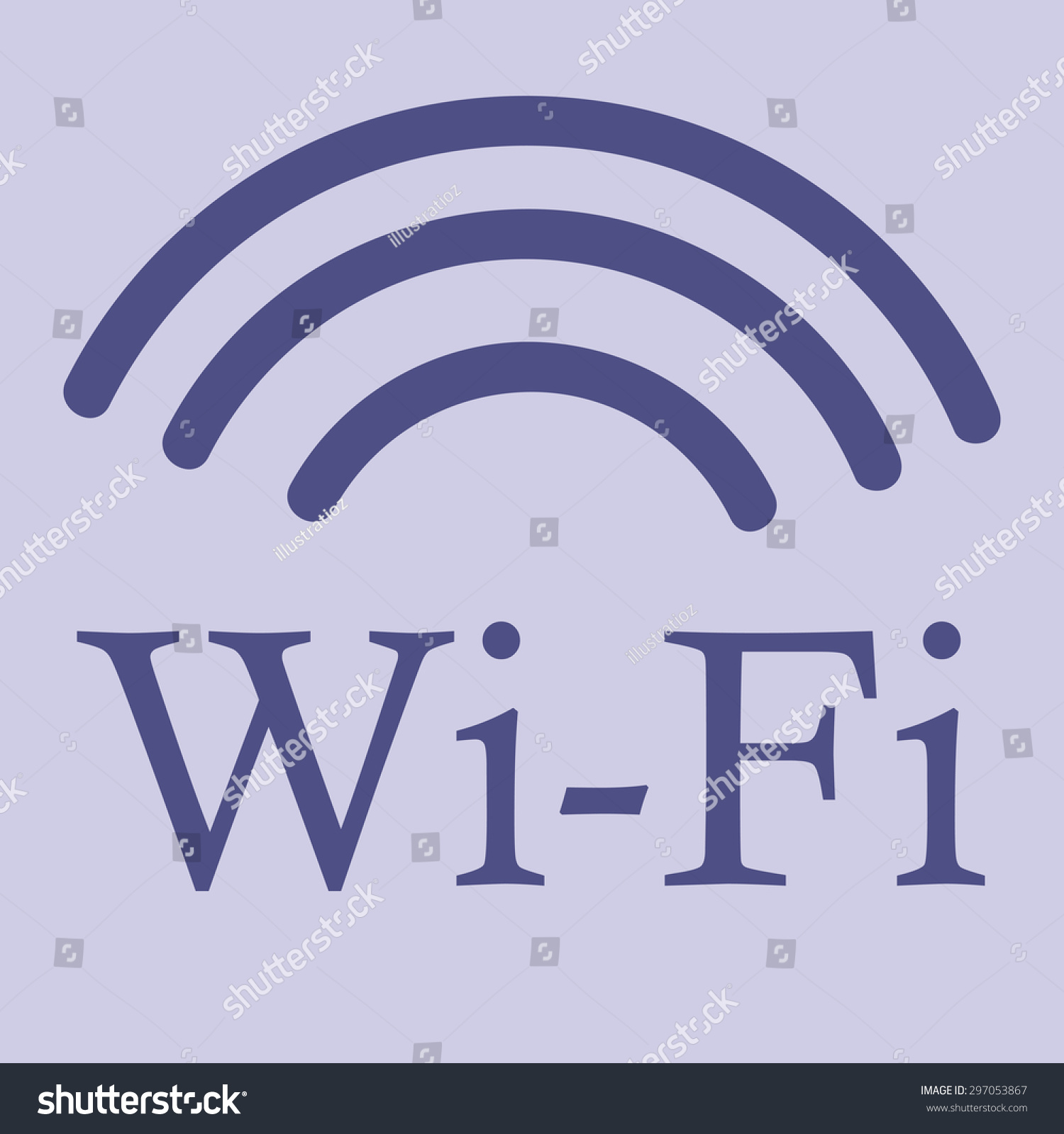 Colored Background Text Wifi Hotspots Vector Stock Vector Royalty Free