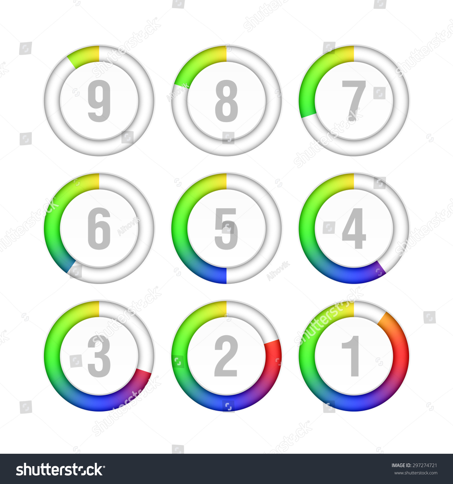 Countdown Timer Vector Illustration Stock Vector (Royalty Free ...