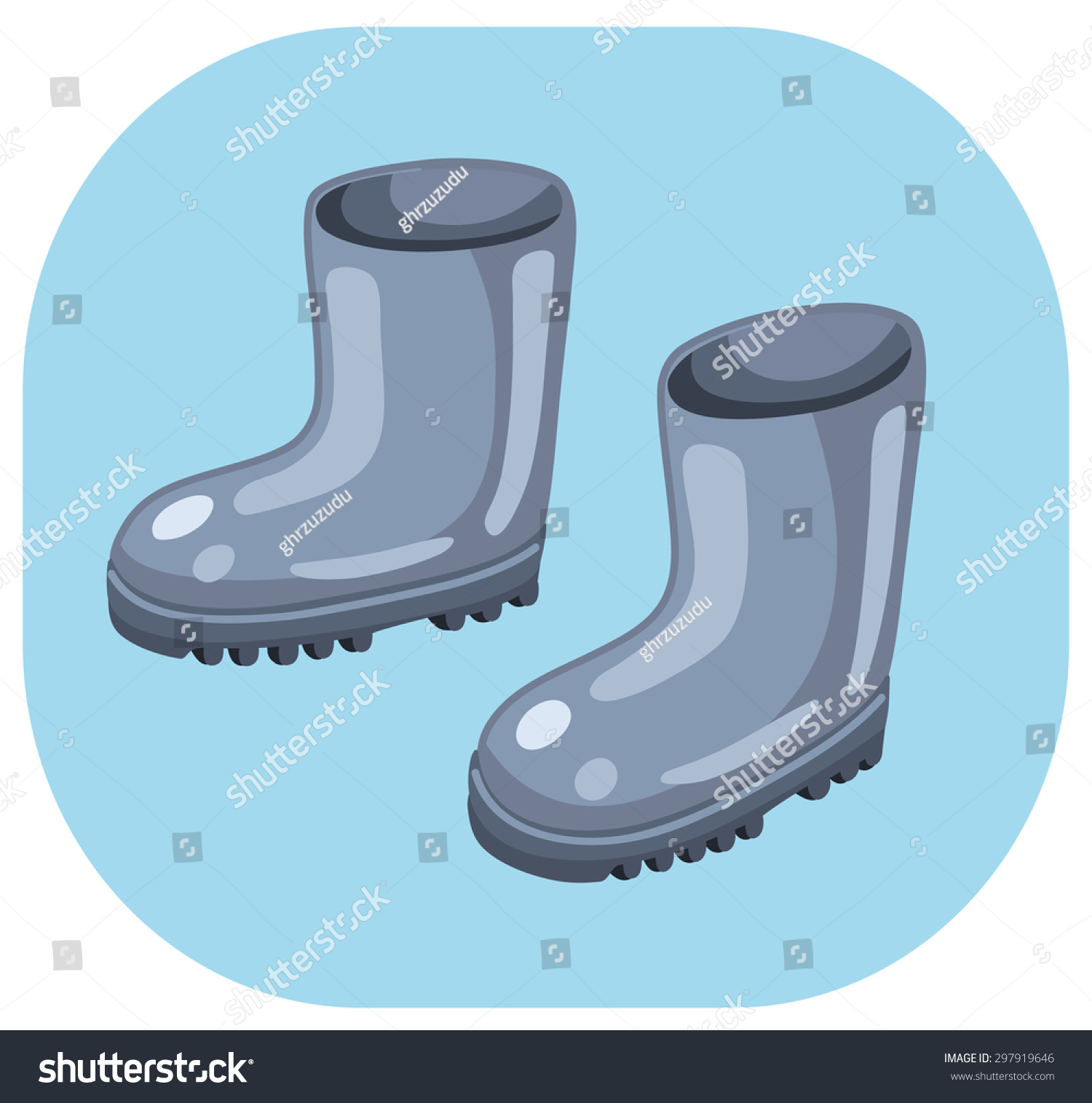 blue gumboots