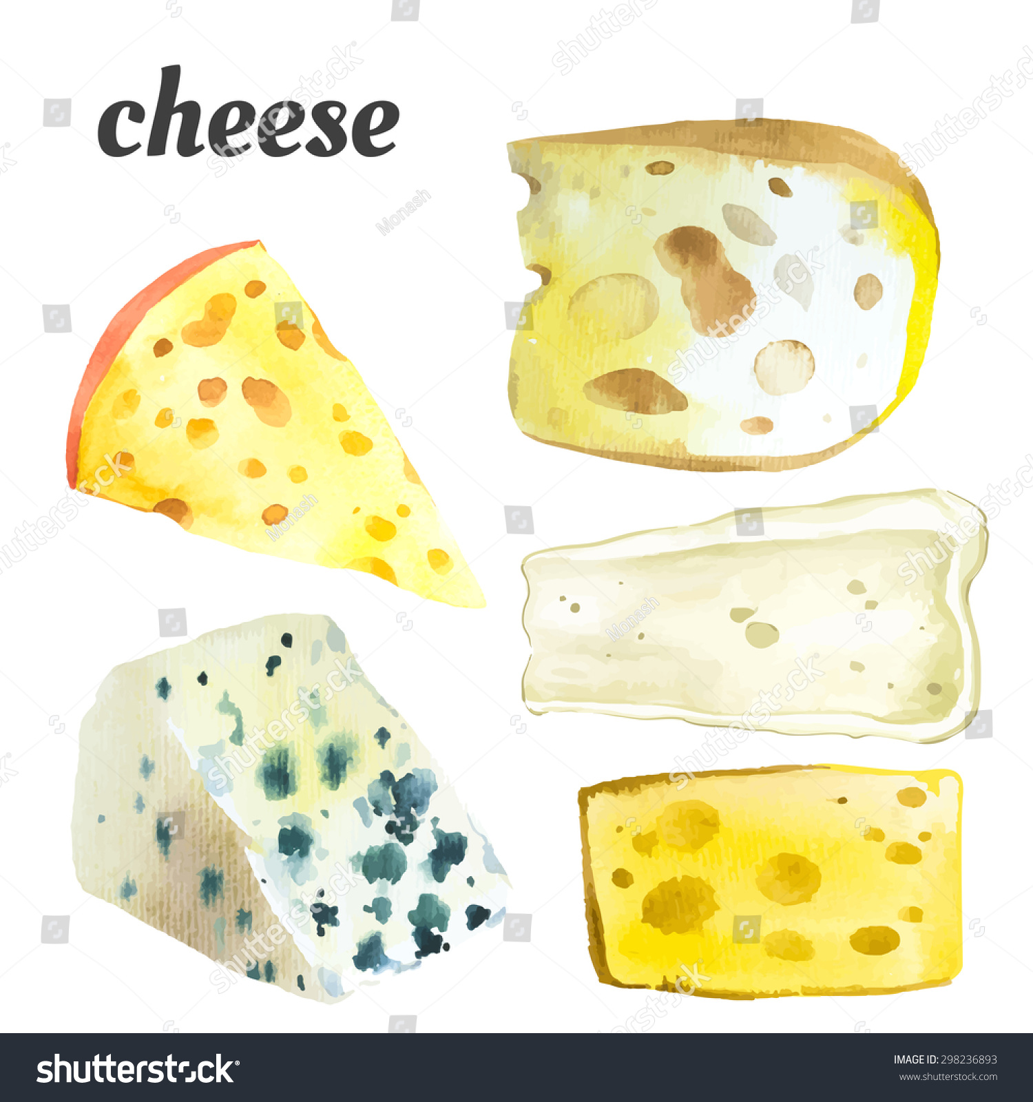 Сыр акварель