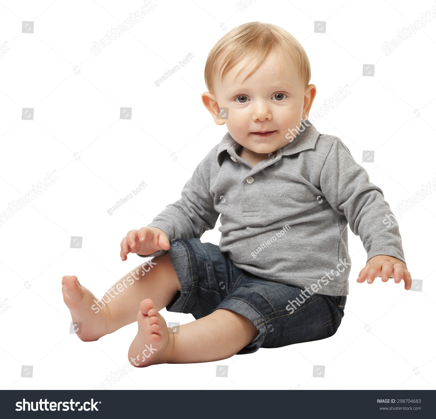 Child Portrait Isolated On White Background Stock Photo 298704683 ...