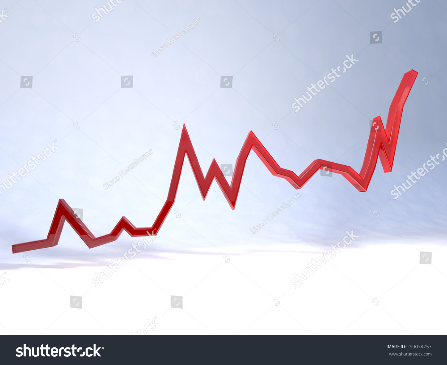 Upward Trending Graph Stock Illustration 299074757 | Shutterstock