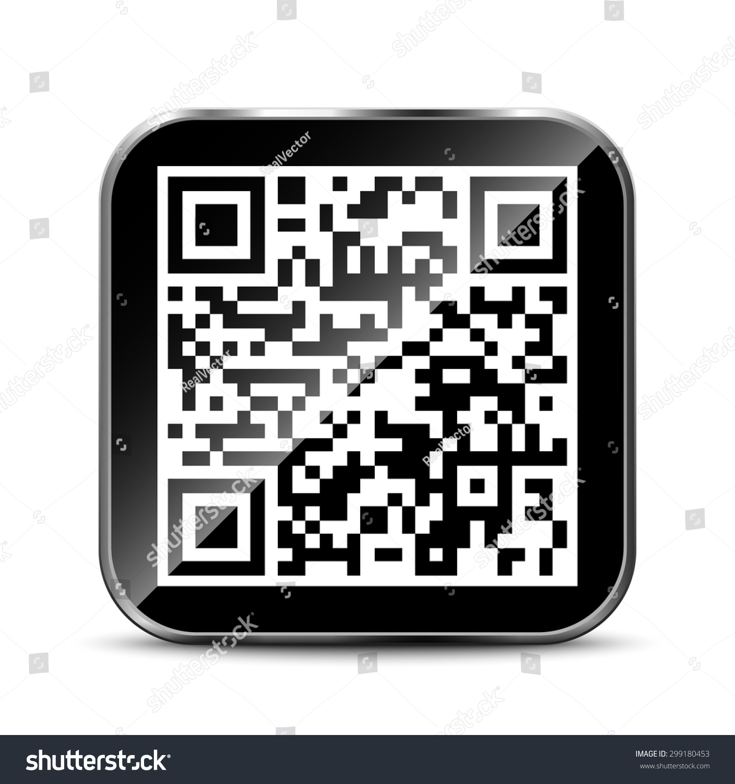 Qr Code App Icon Stock Vector (Royalty Free) 299180453 | Shutterstock