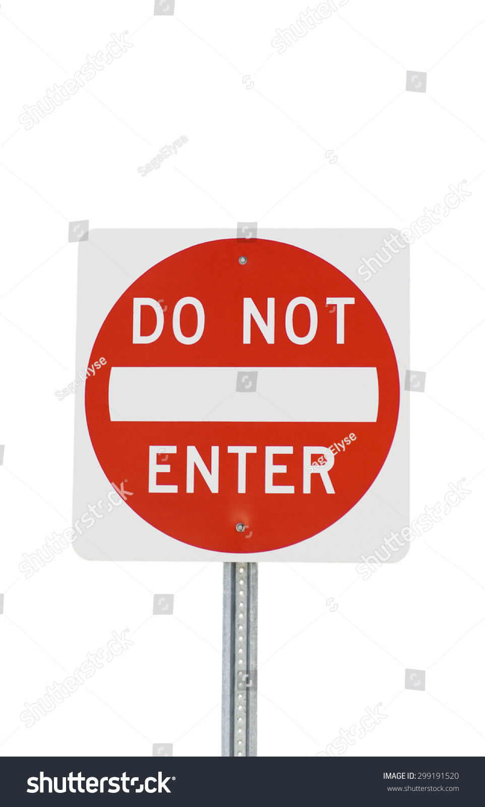 Do Not Enter Road Sign Stock Photo 299191520 | Shutterstock