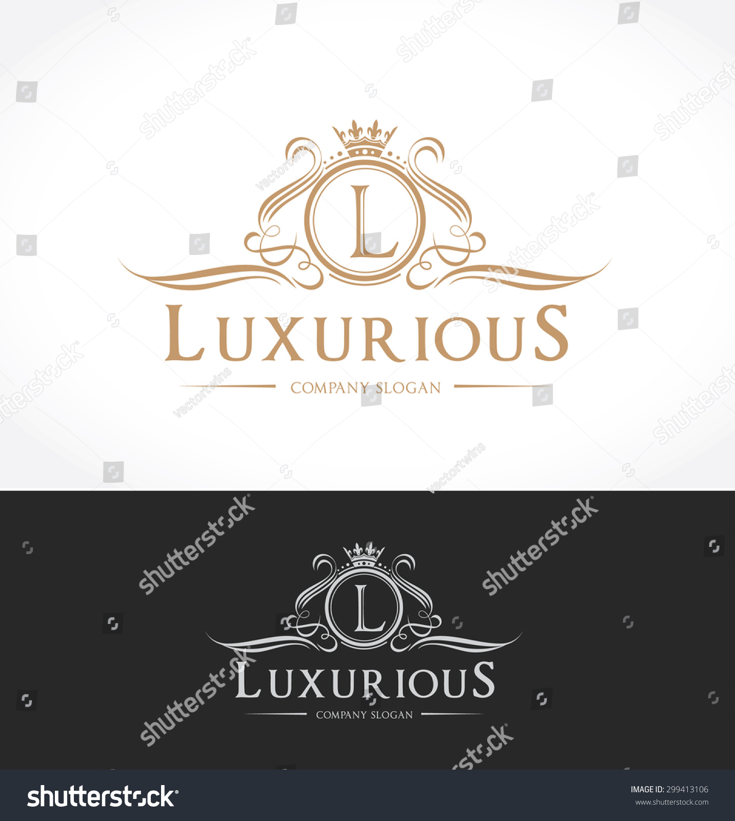 Luxury company. Palace logo Luxury.