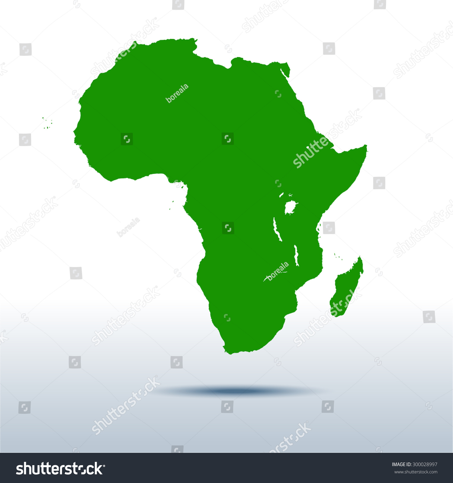 Map Africa Stock Vector Royalty Free 300028997 Shutterstock 3668