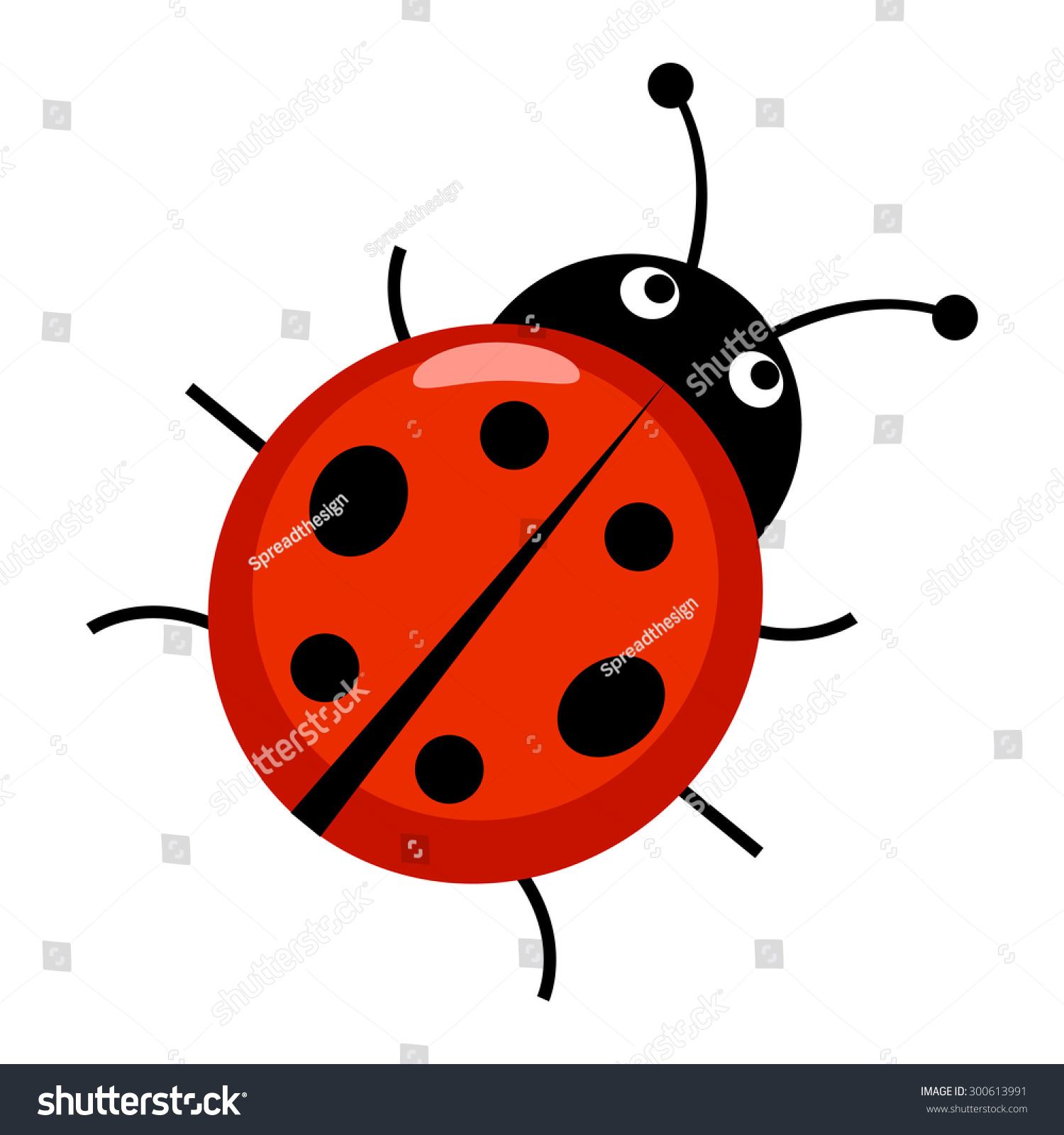 cute ladybug cartoon