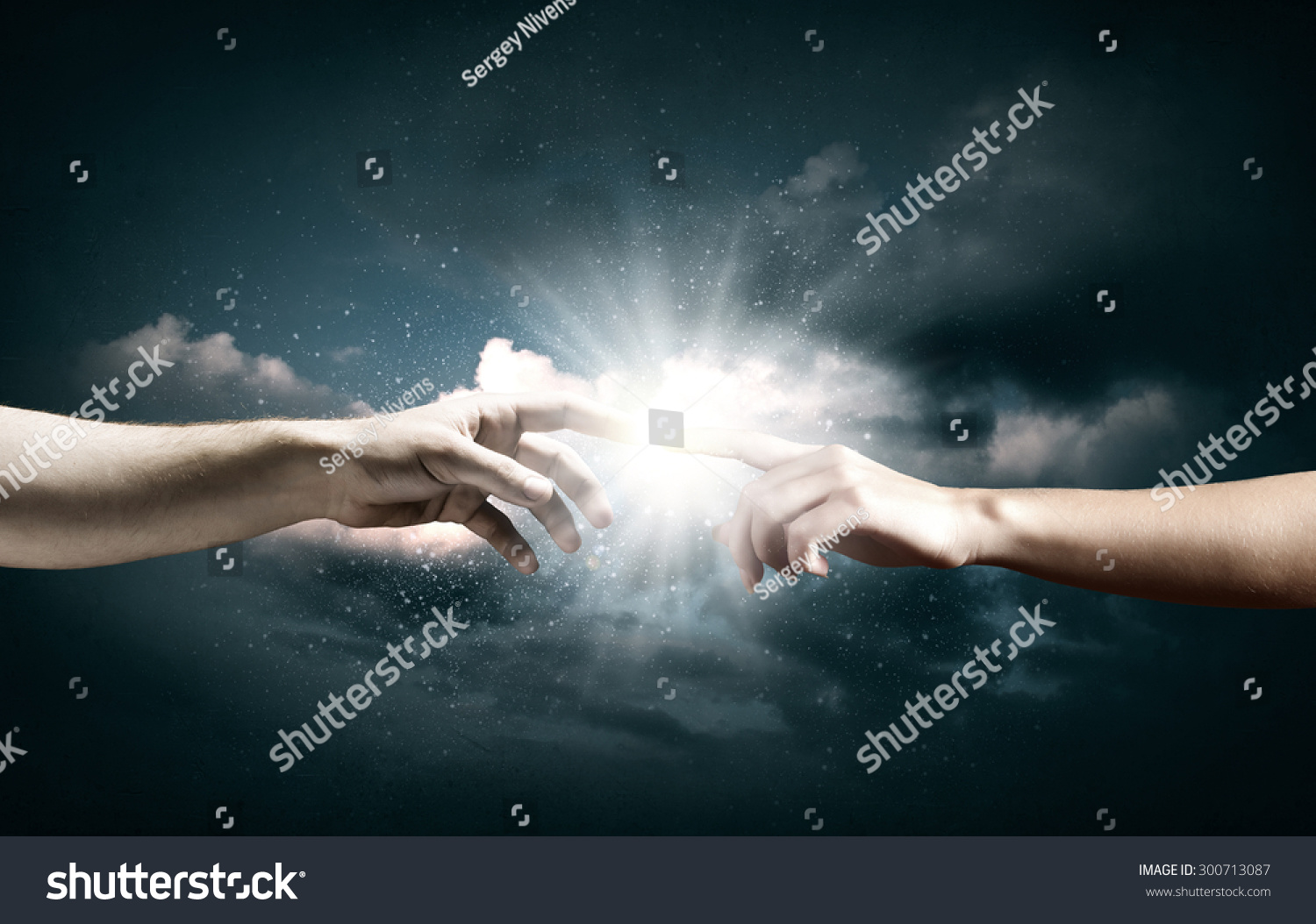 Close Two Hands Reaching Each Other Stock Photo 300713087 | Shutterstock