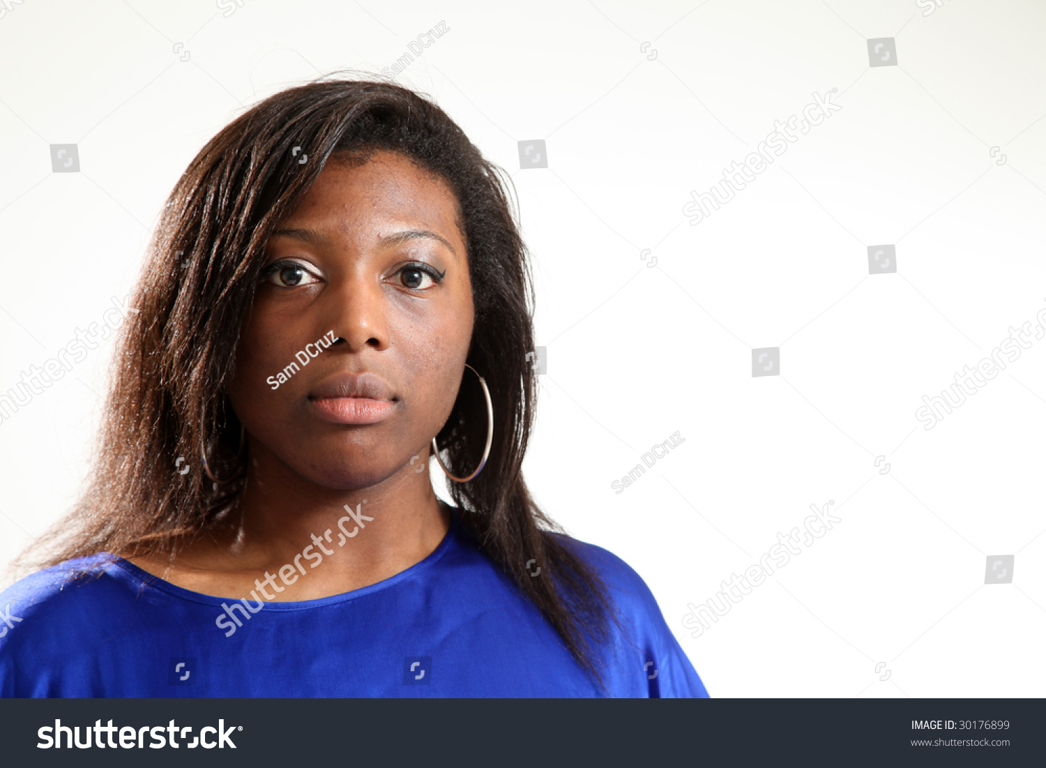 Black Woman Casual Clothing On Isolated Stock Photo 30176899 | Shutterstock