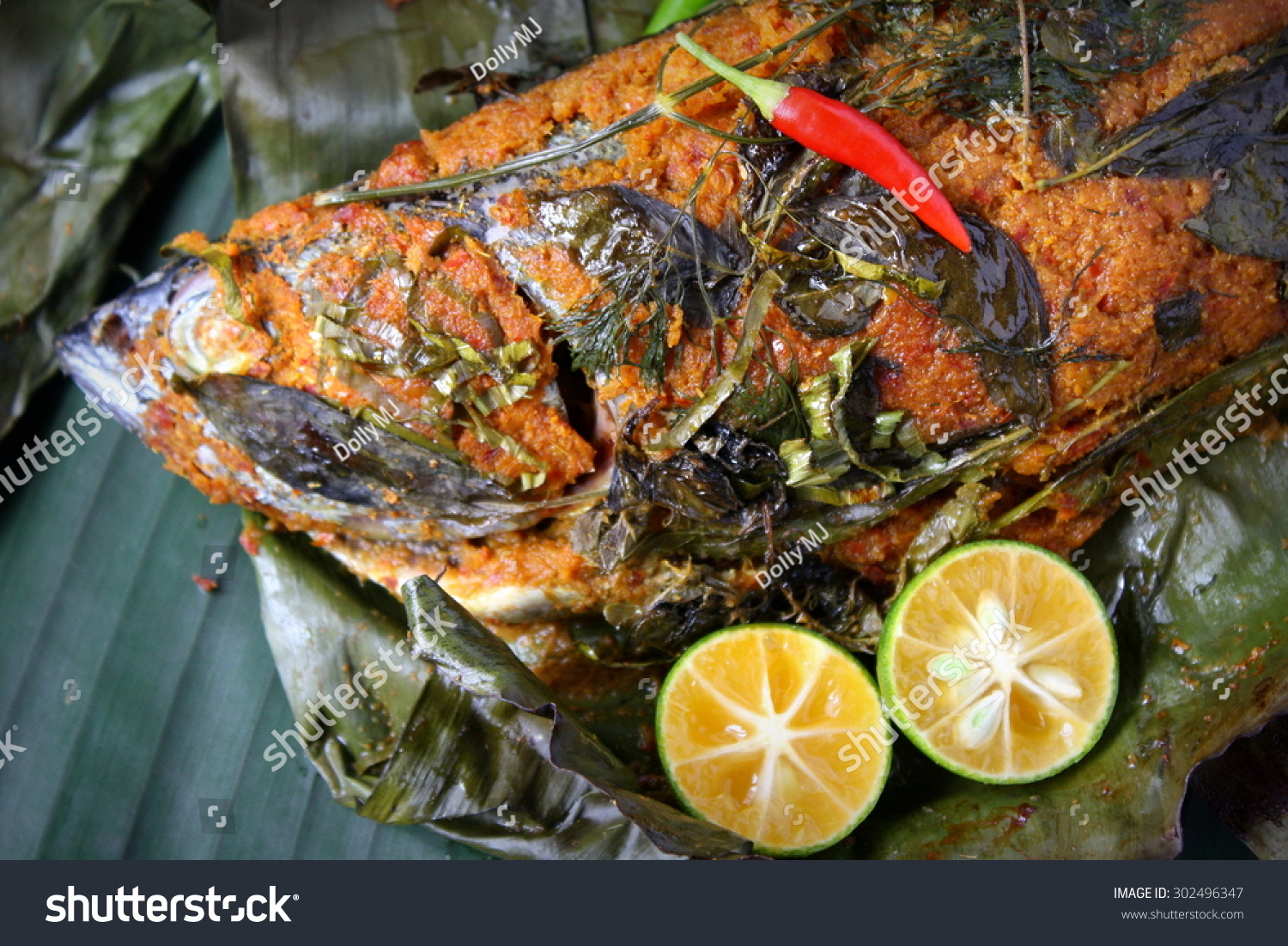 Ikan Bakar Malaysian Famous Street Food Stock Photo 302496347 ...