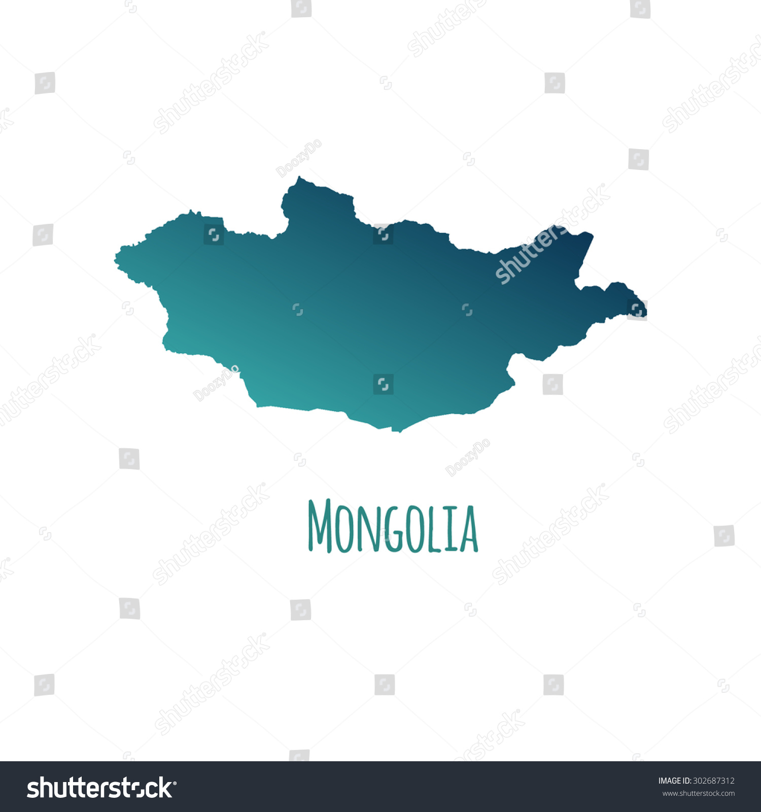 Mongolia Vector Map Color Gradient Caption Stock Vector Royalty Free 302687312 Shutterstock 5523