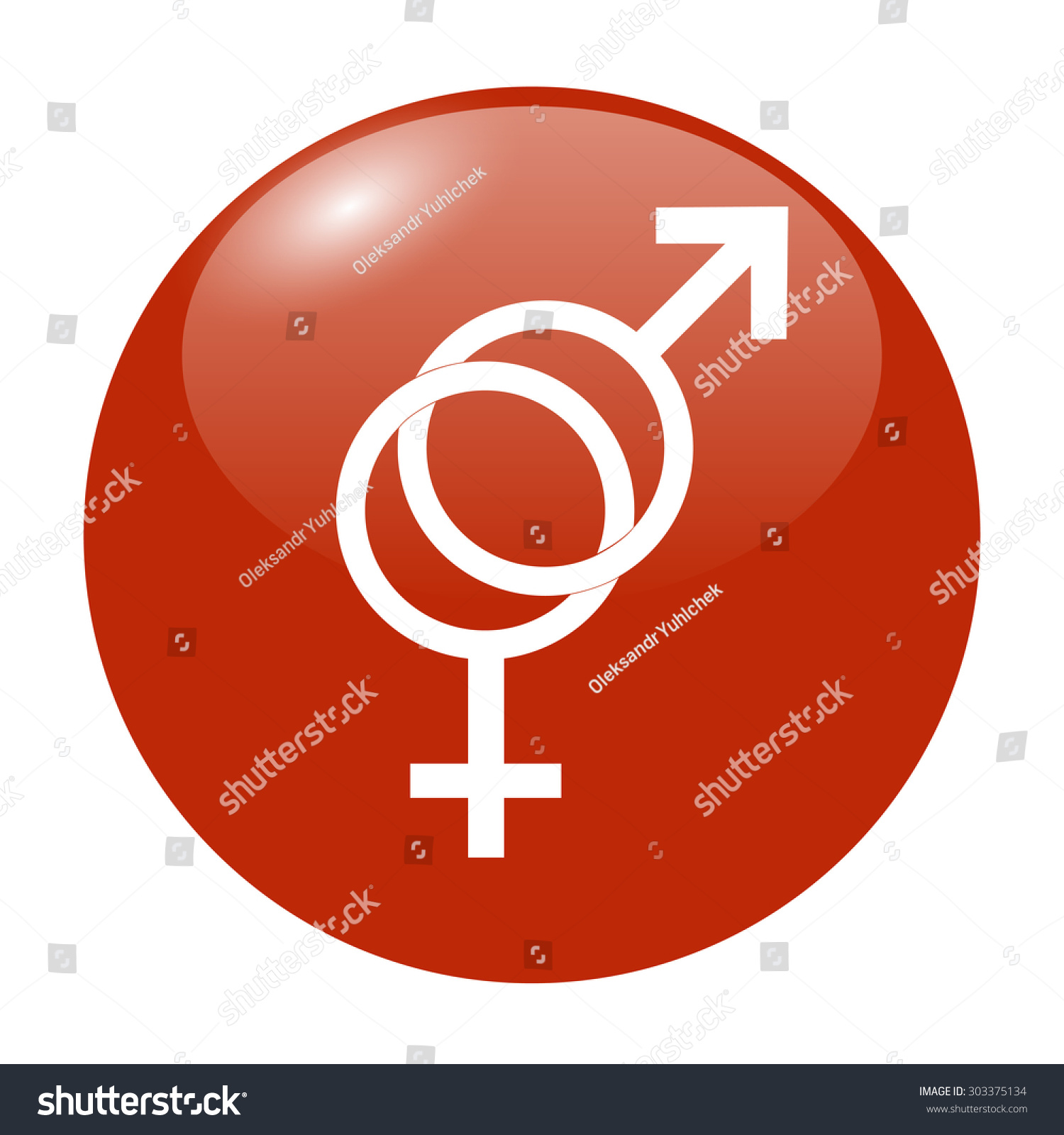 Male Female Sex Symbol Vector Illustration Stock Vector Royalty Free 303375134 Shutterstock 2744