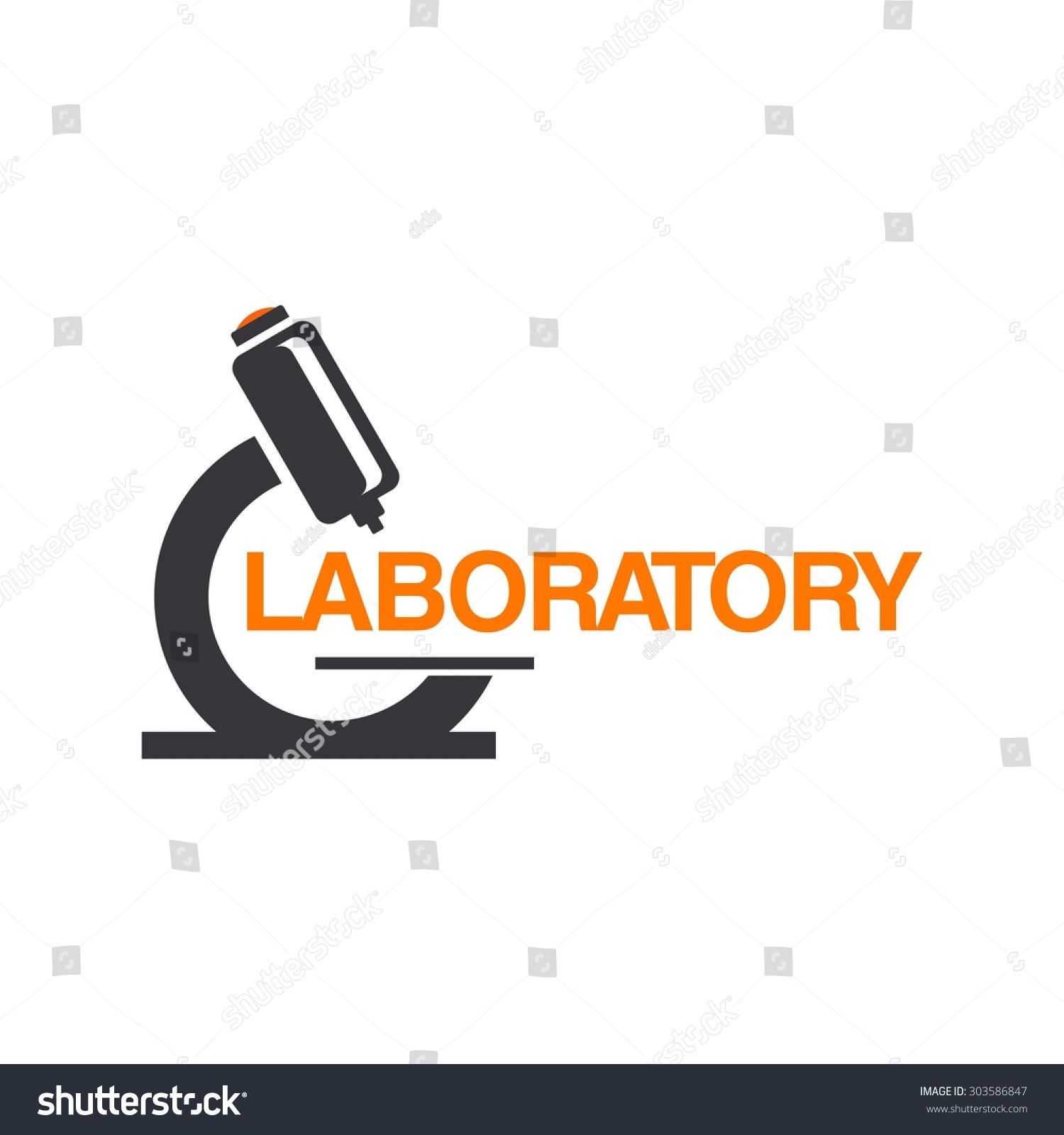 Laboratory Logo Template Stock Vector (Royalty Free) 303586847 ...