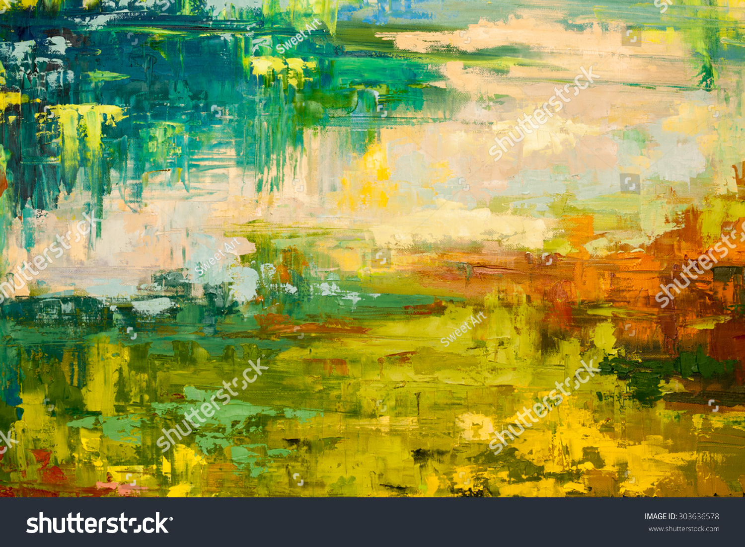 Abstract Art Background Oil Painting On Stock Illustration 303636578 ...