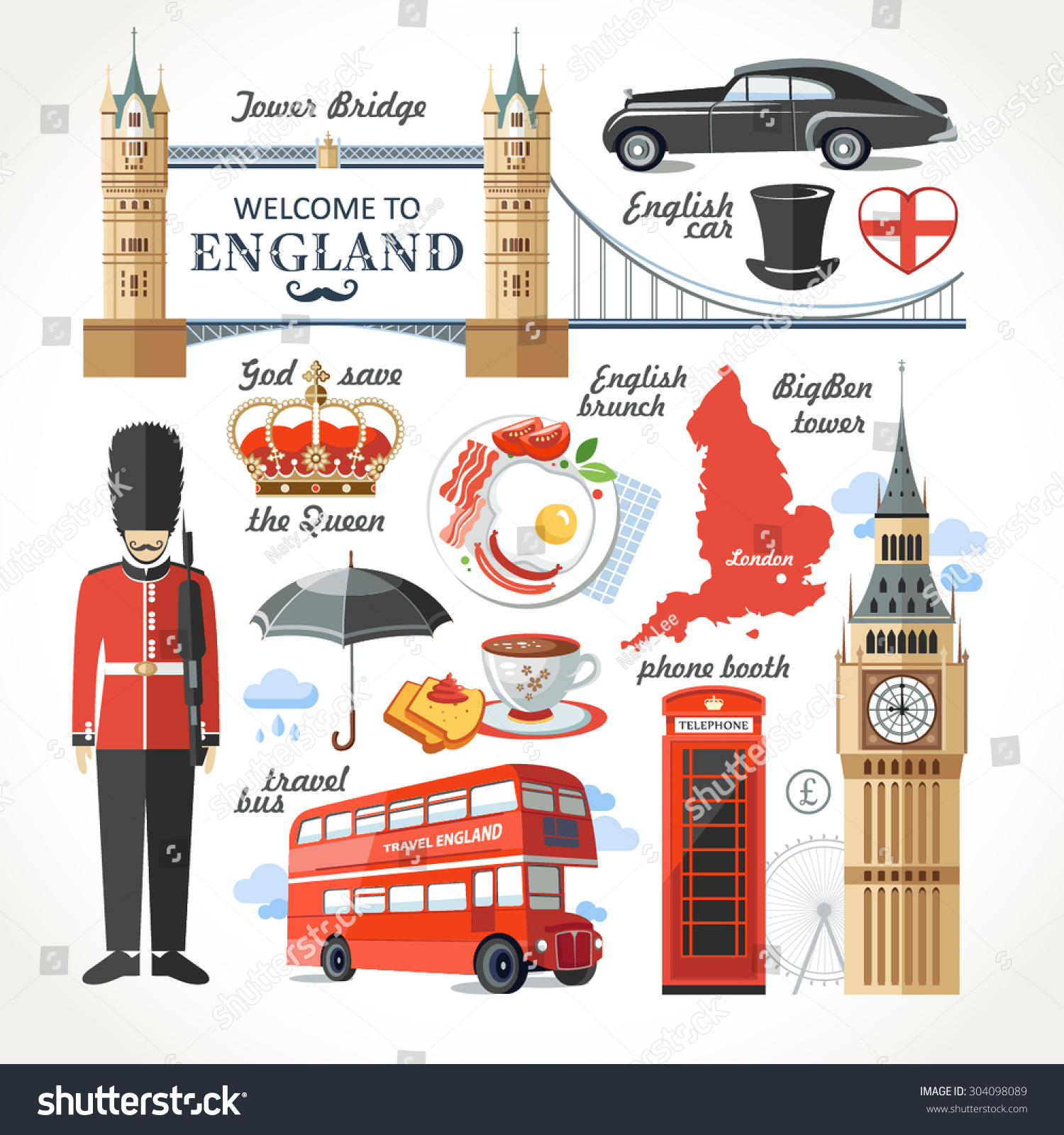Плакат Великобритания