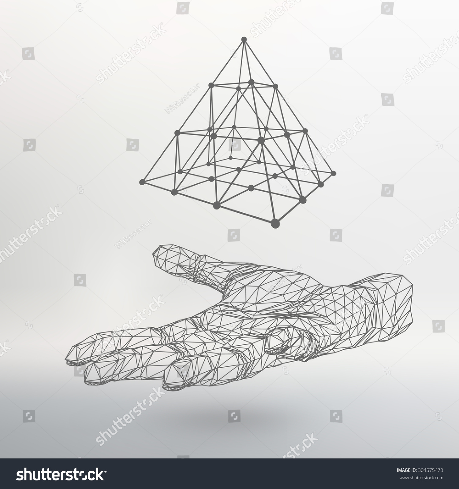Полигональная рука