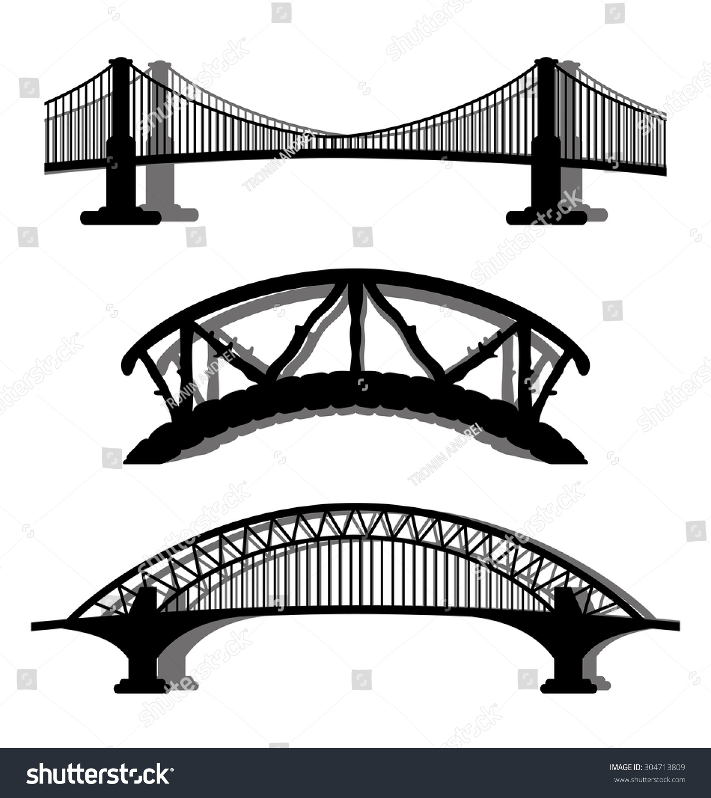Мост силуэт