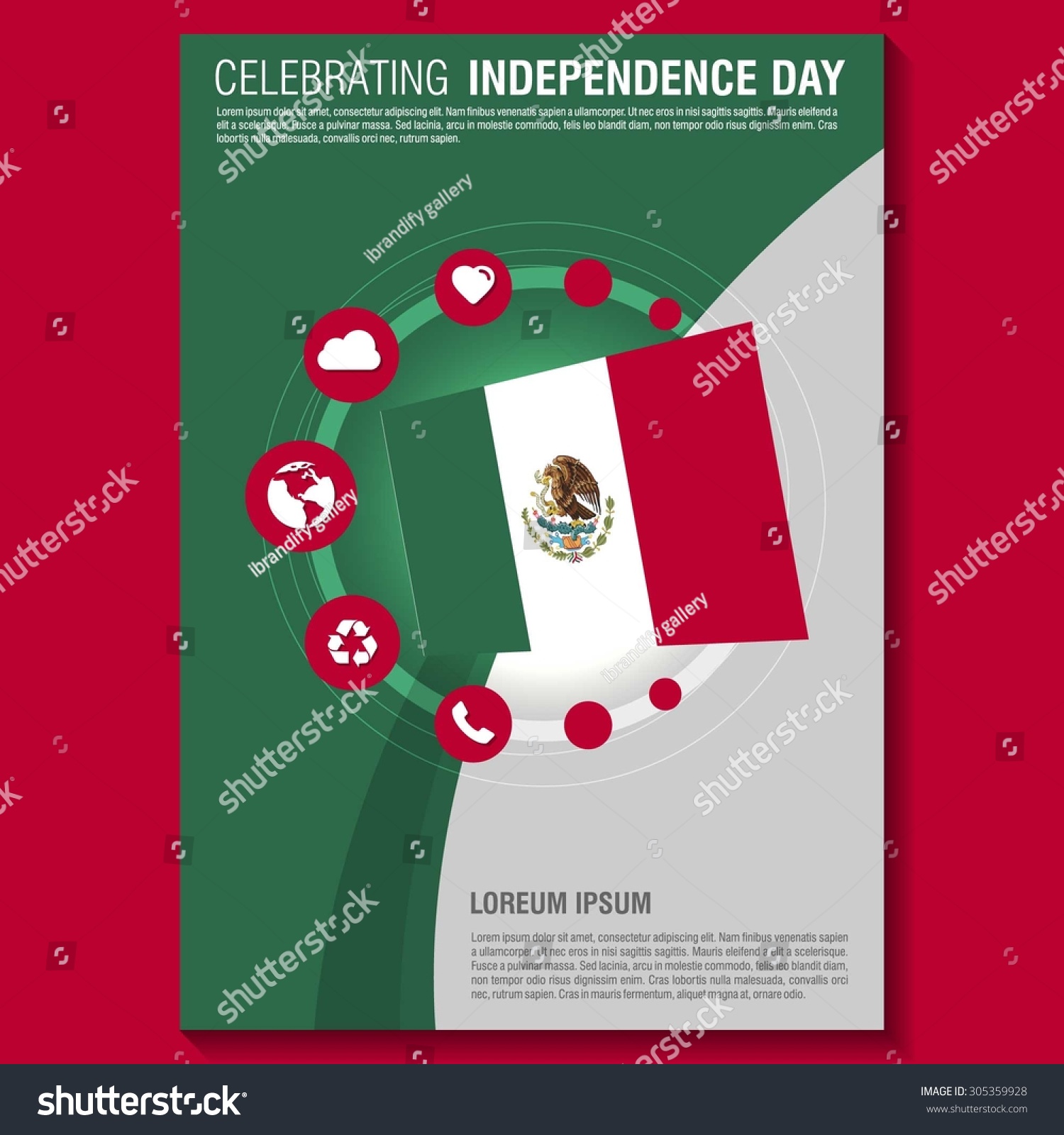 mexican independence day flyer