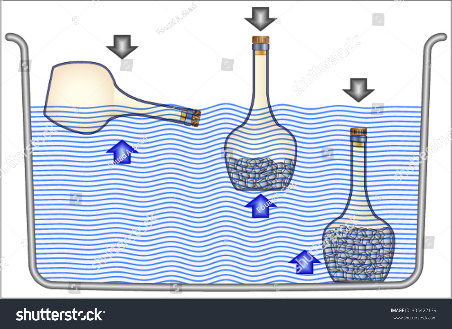 Archimedes Principle Stock Vector (Royalty Free) 305422139 | Shutterstock