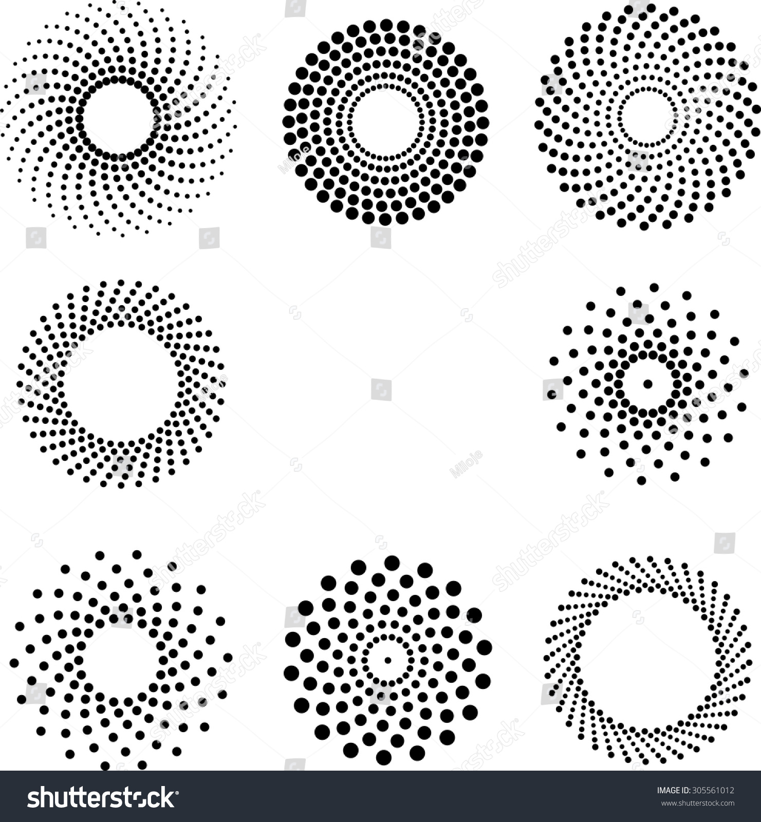 Vector Halftone Dots Logo Design Template Stock Vector (Royalty Free ...