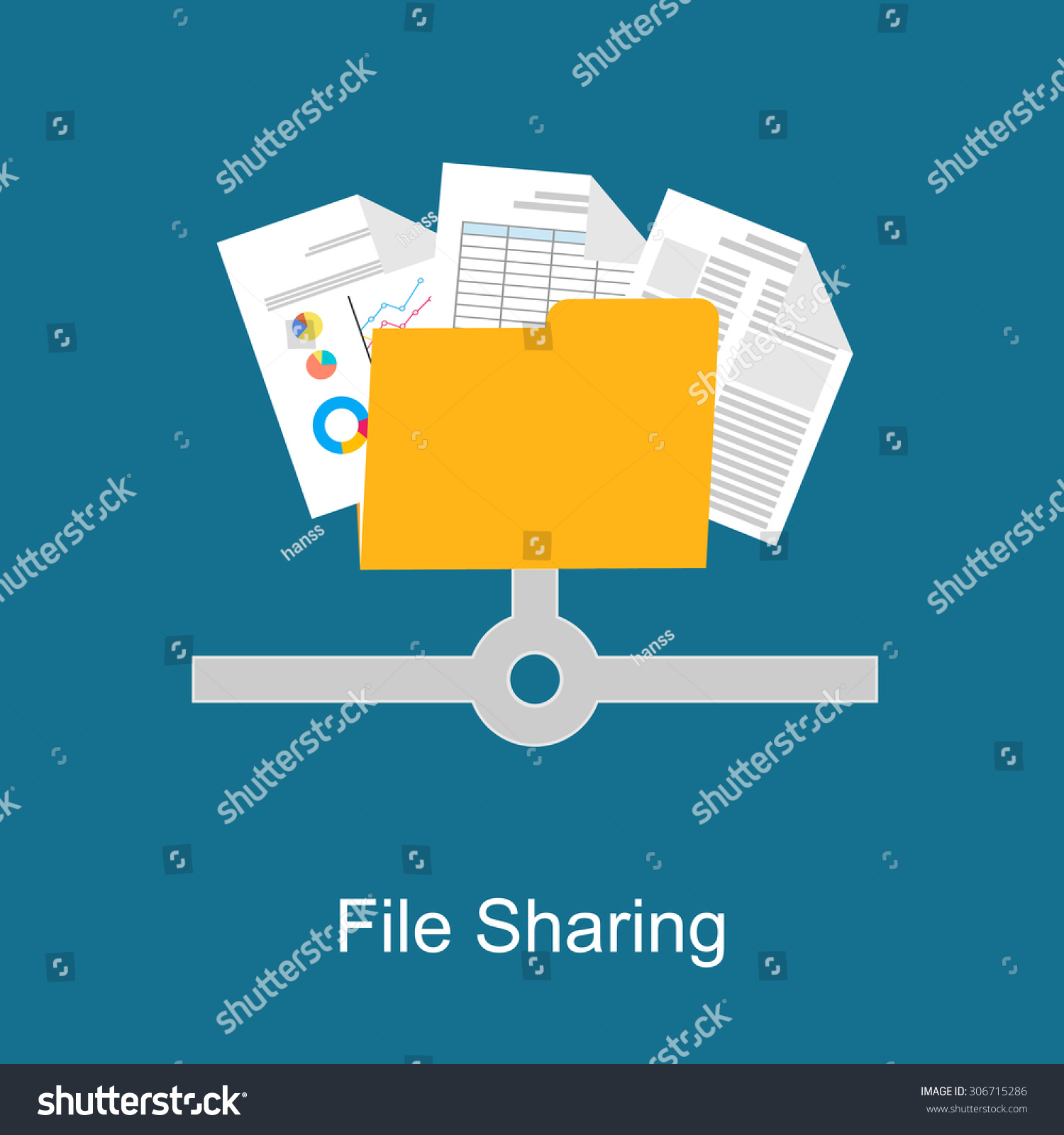 File Sharing Concept Stock Vector (Royalty Free) 306715286 | Shutterstock