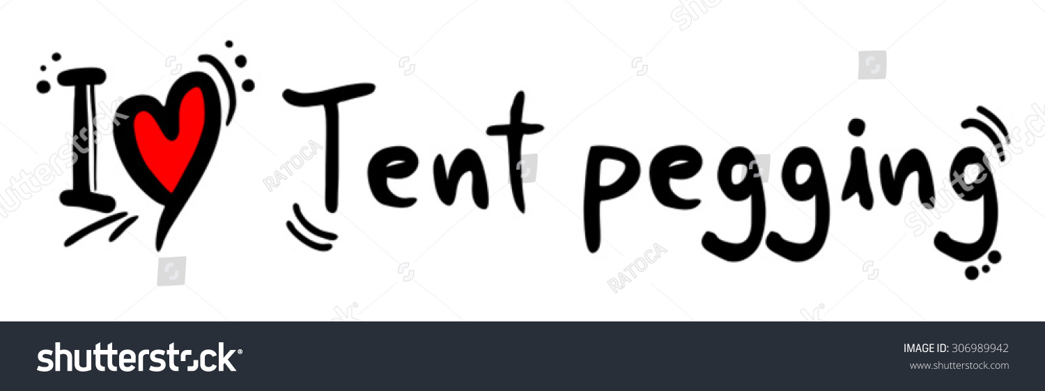 Tent Pegging Love Stok Vektör (Telifsiz) 306989942 Shutterstock.