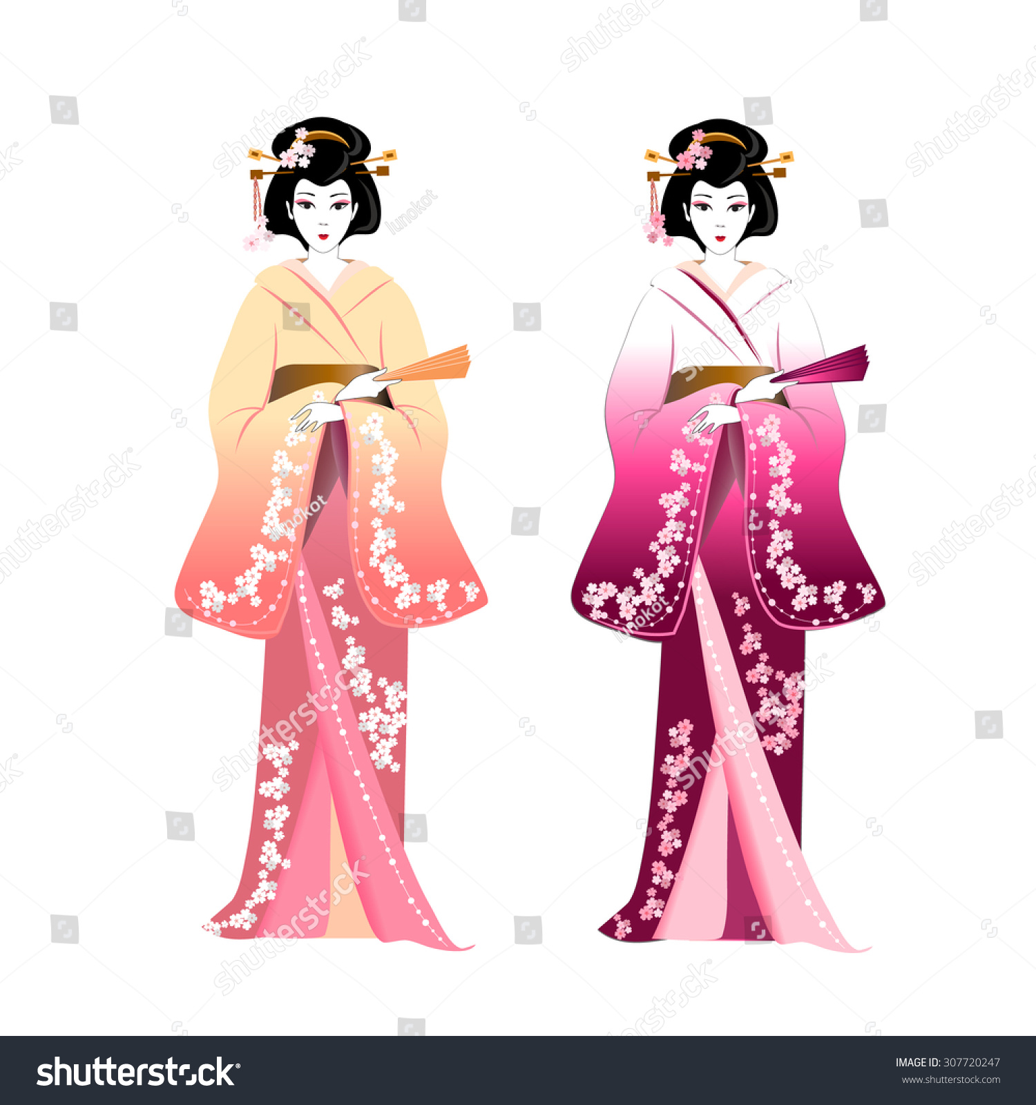 Японка в кимоно 4 класс