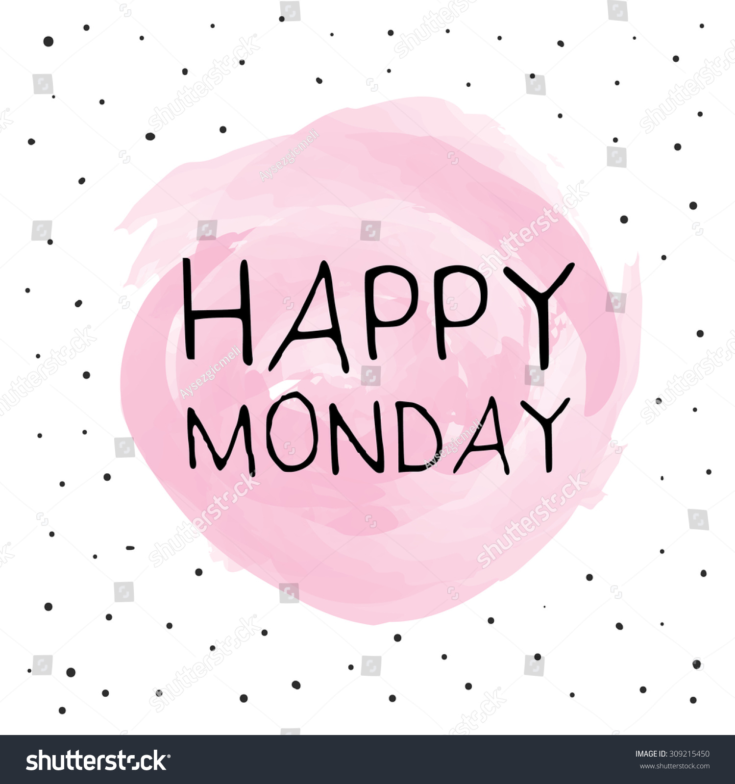 Happy Monday Stock Vector (Royalty Free) 309215450 | Shutterstock