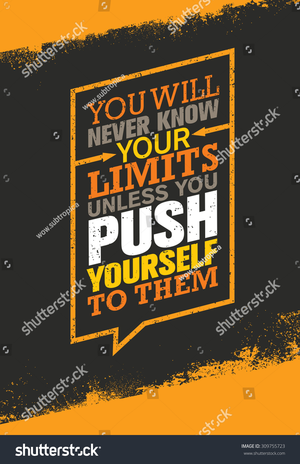 You Will Never Know Your Limits Stock Vector (Royalty Free) 309755723 ...