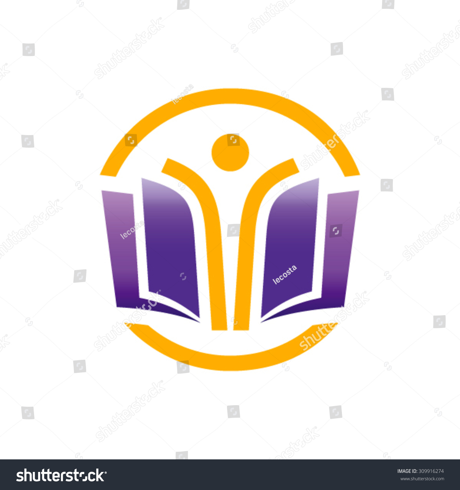 Open Book Vector Logo Design Template Stock Vector (Royalty Free ...