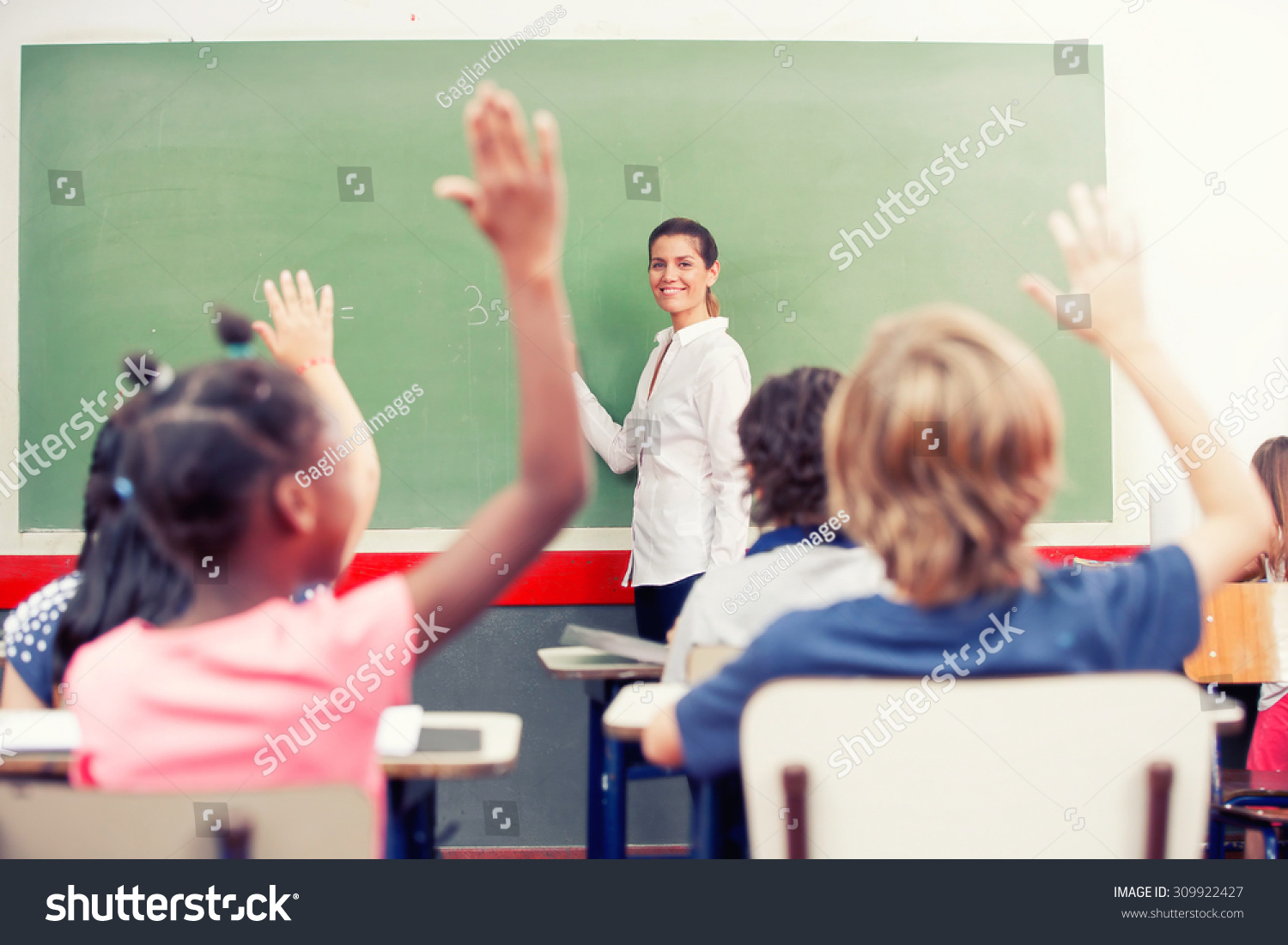 Intelligent Group Young School Children All Stock Photo 309922427 ...