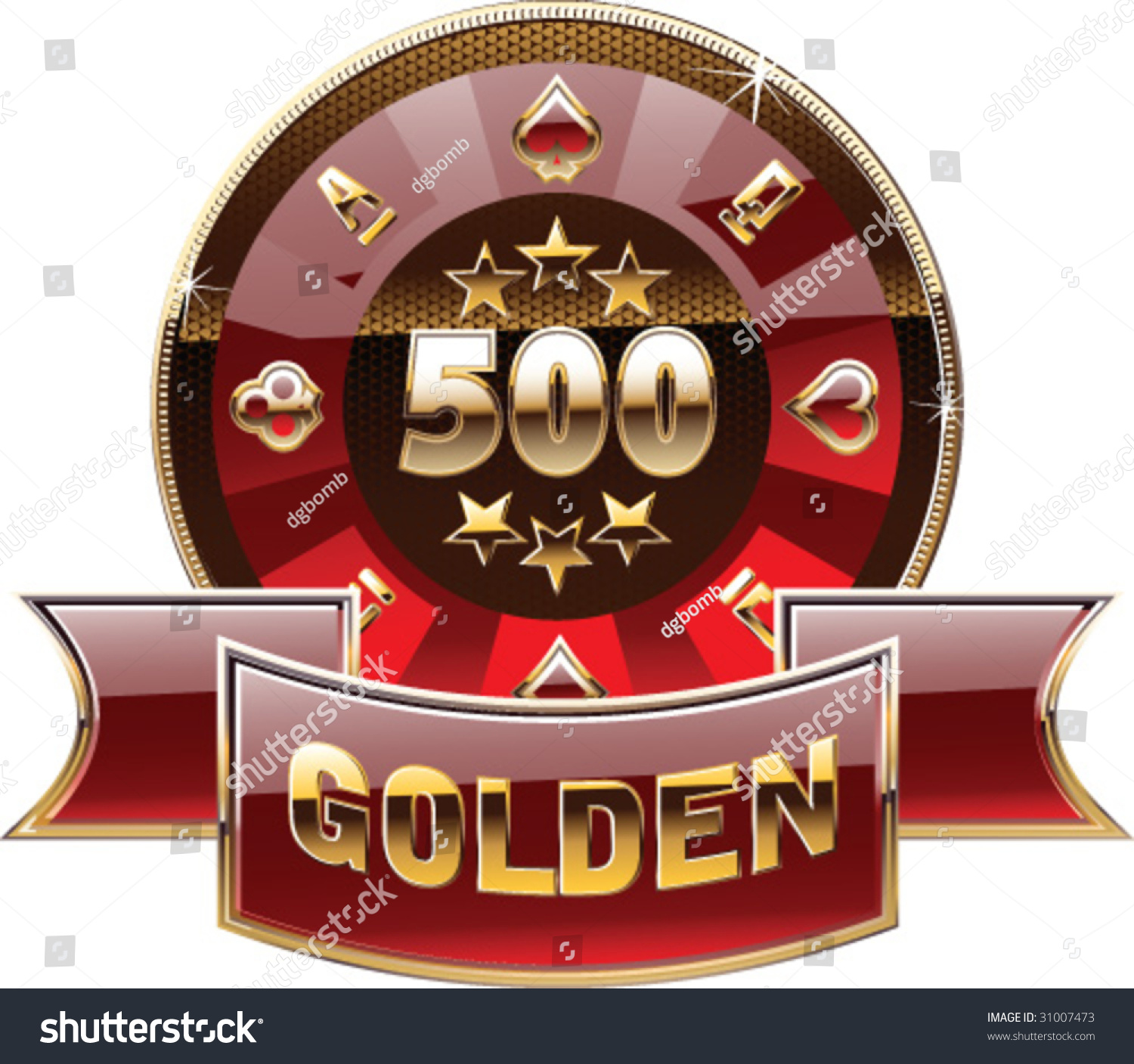 Casinos Decorative Golden Coin Stock Vector (Royalty Free) 31007473 ...