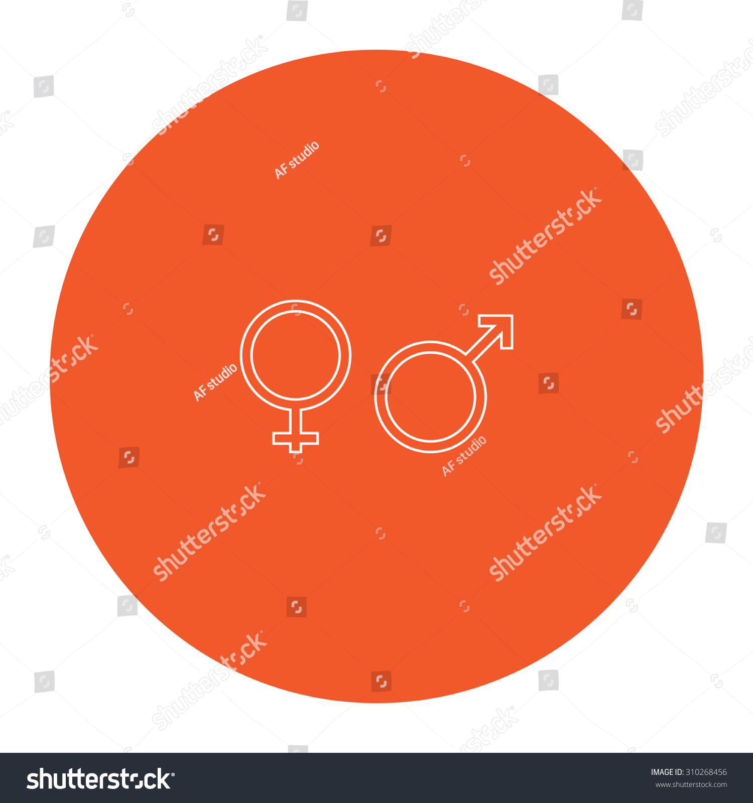 Sex Symbol Flat Outline White Pictogram 库存矢量图（免版税）310268456 Shutterstock 8726