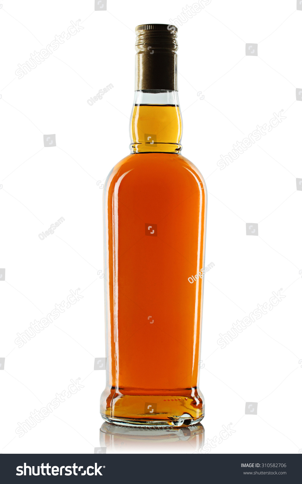 Bottle Alcohol On White Background Stock Photo 310582706 | Shutterstock