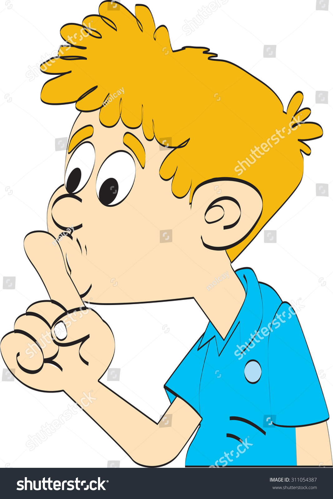 Child Hush Stock Vector (Royalty Free) 311054387 | Shutterstock