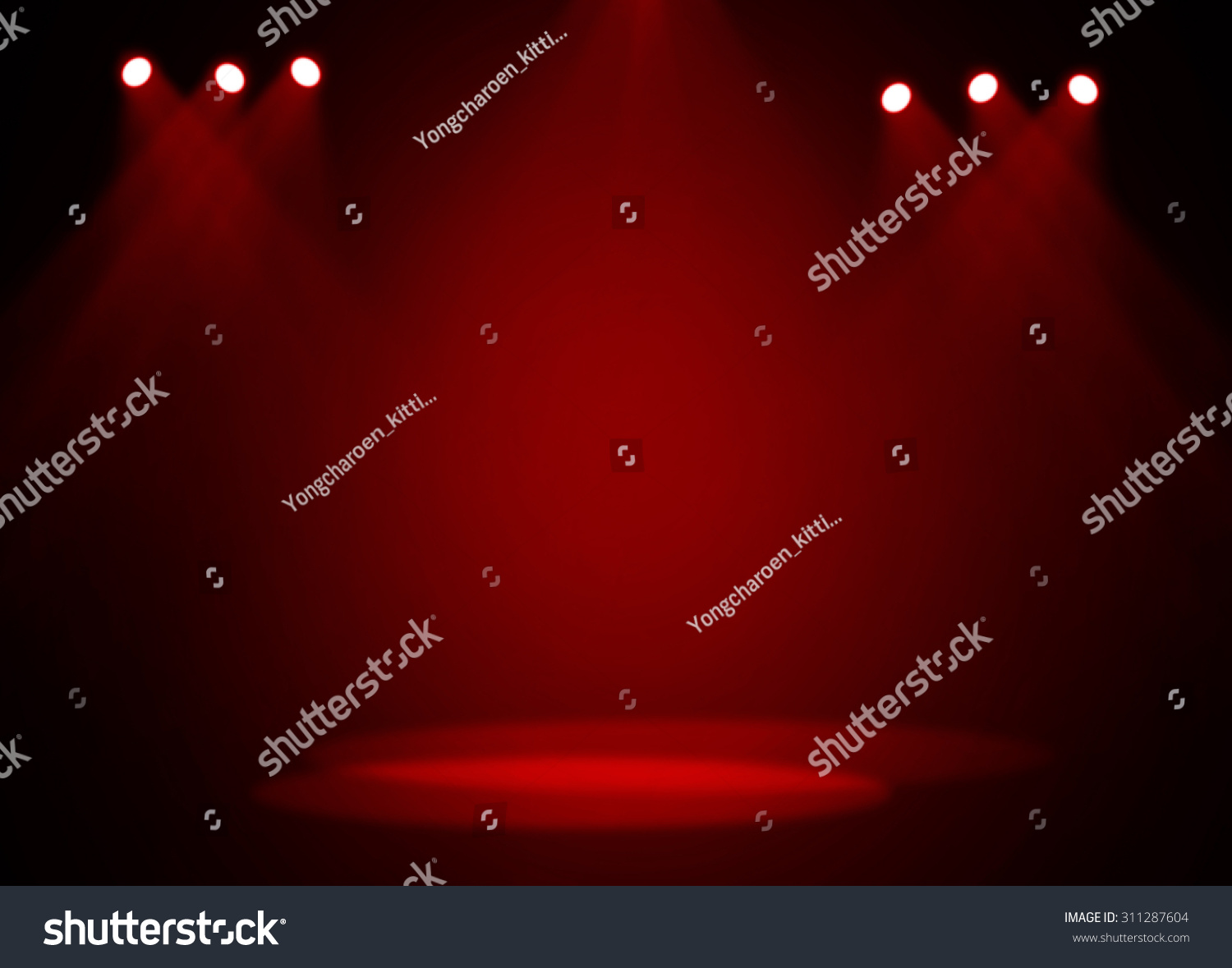 Red Stage Background Stock Illustration 311287604 | Shutterstock