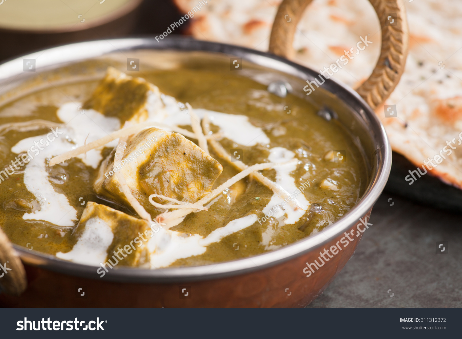 Palak Paneer Northern Indian Food Spinach Stock Photo 311312372