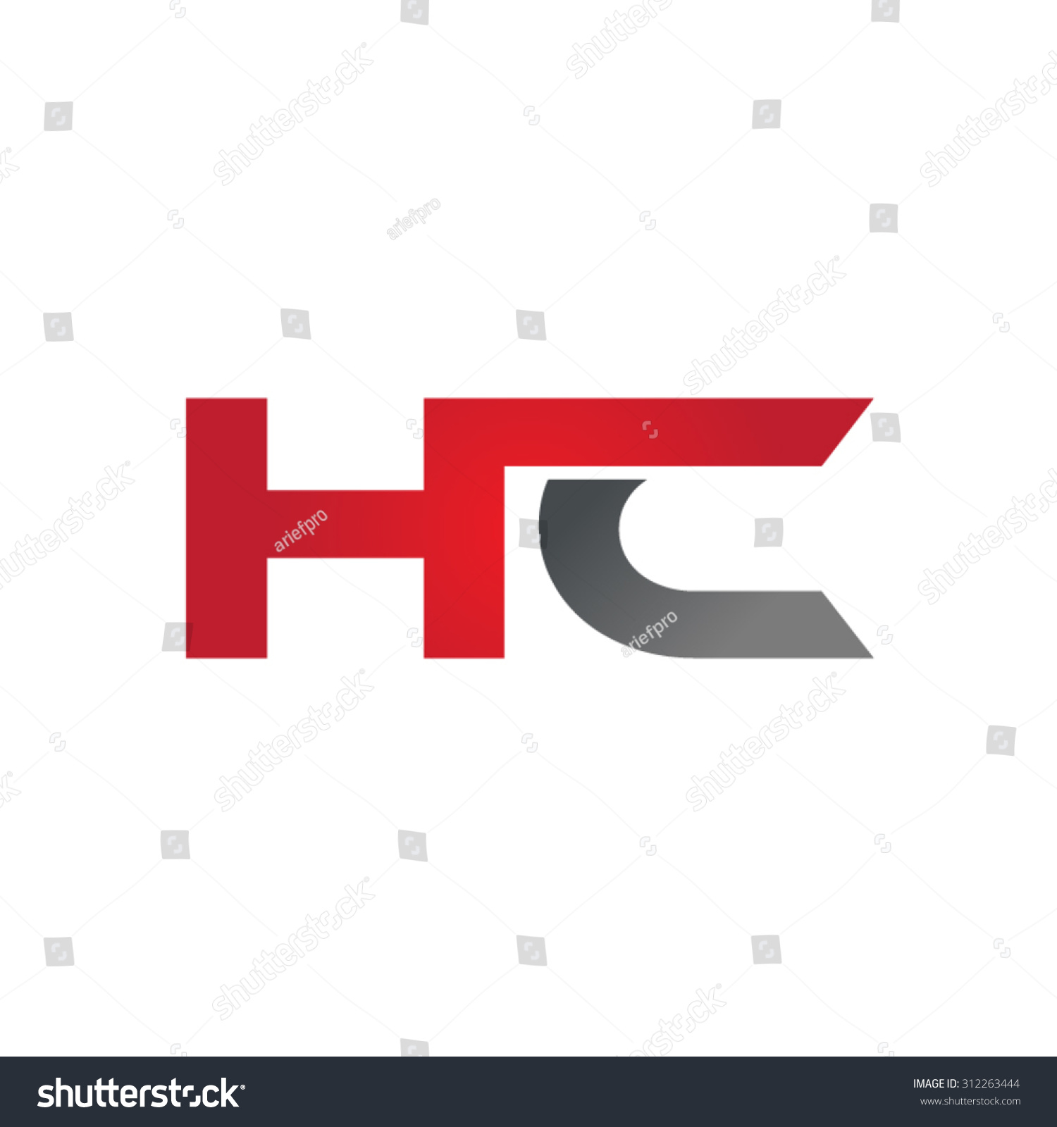 Hc Company Linked Letter Logo Stock Vector (Royalty Free) 312263444 ...