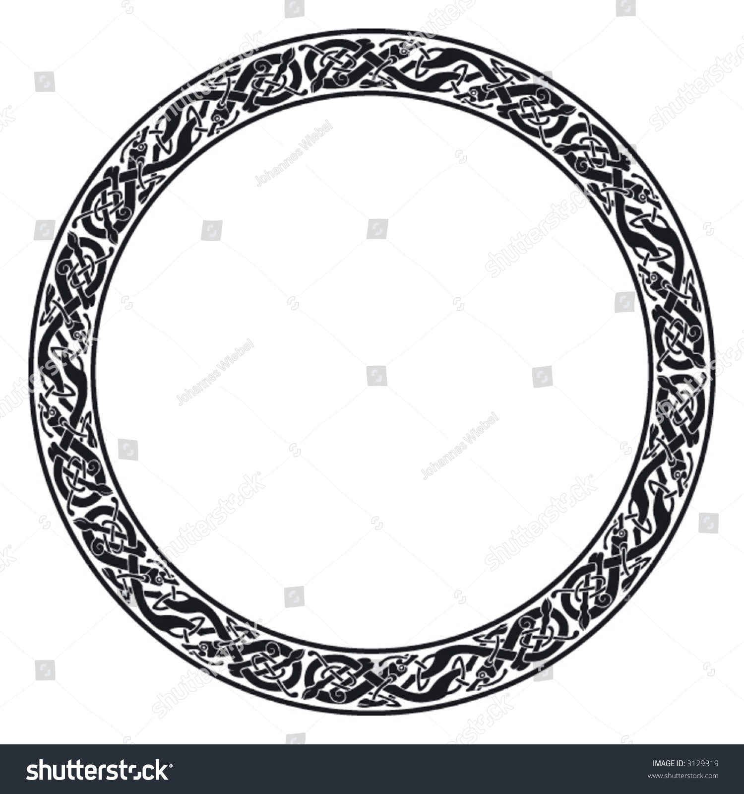 Кельтская круглая рамка