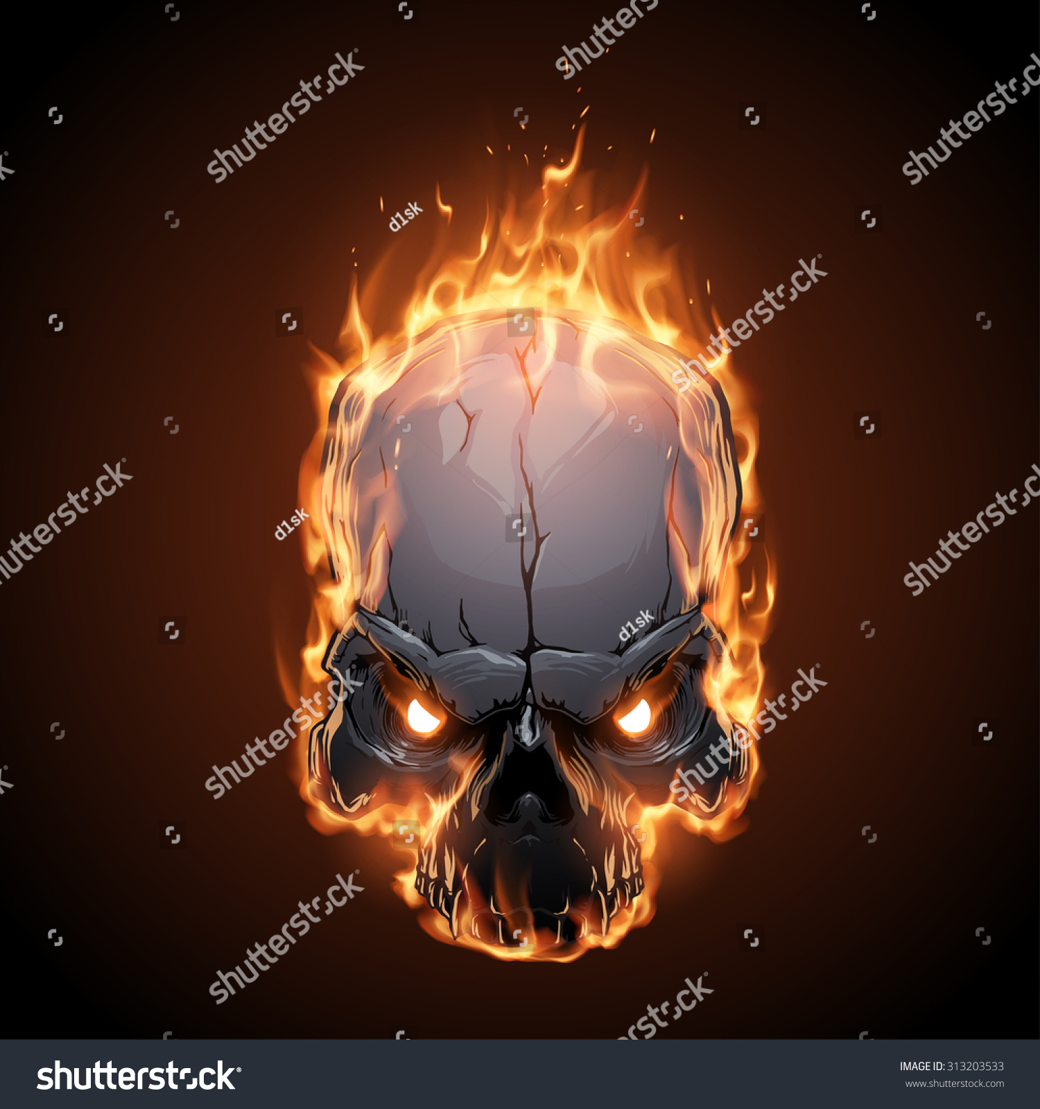 27,632 Skull In Fire Images, Stock Photos & Vectors | Shutterstock