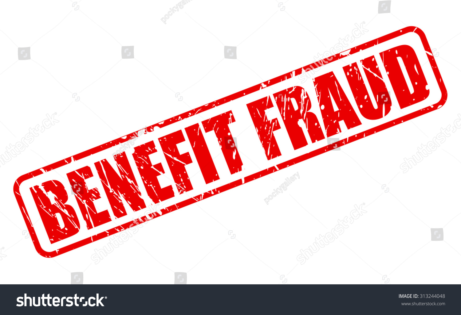 Benefit Fraud Red Stamp Text On Stock Vector (Royalty Free) 313244048 ...