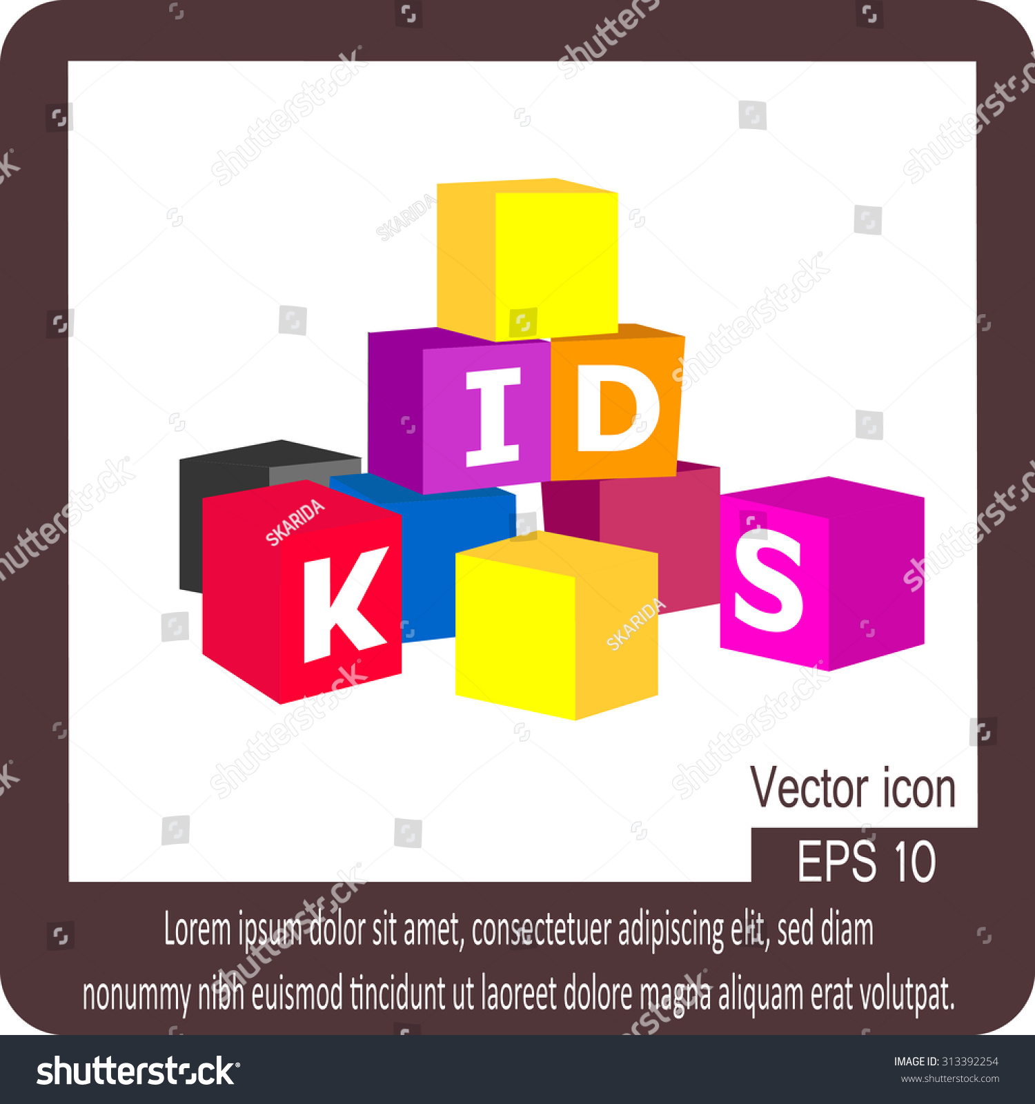 Alphabet Cubes Vector Illustration Stock Vector (Royalty Free ...