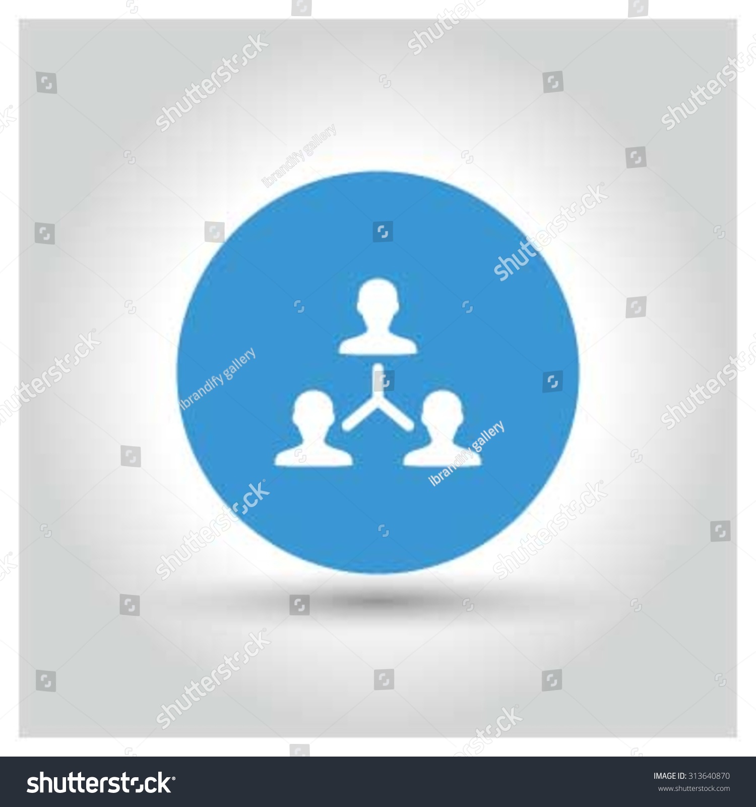 Our Team Icon Black Business Pictogram Stock Vector (Royalty Free ...