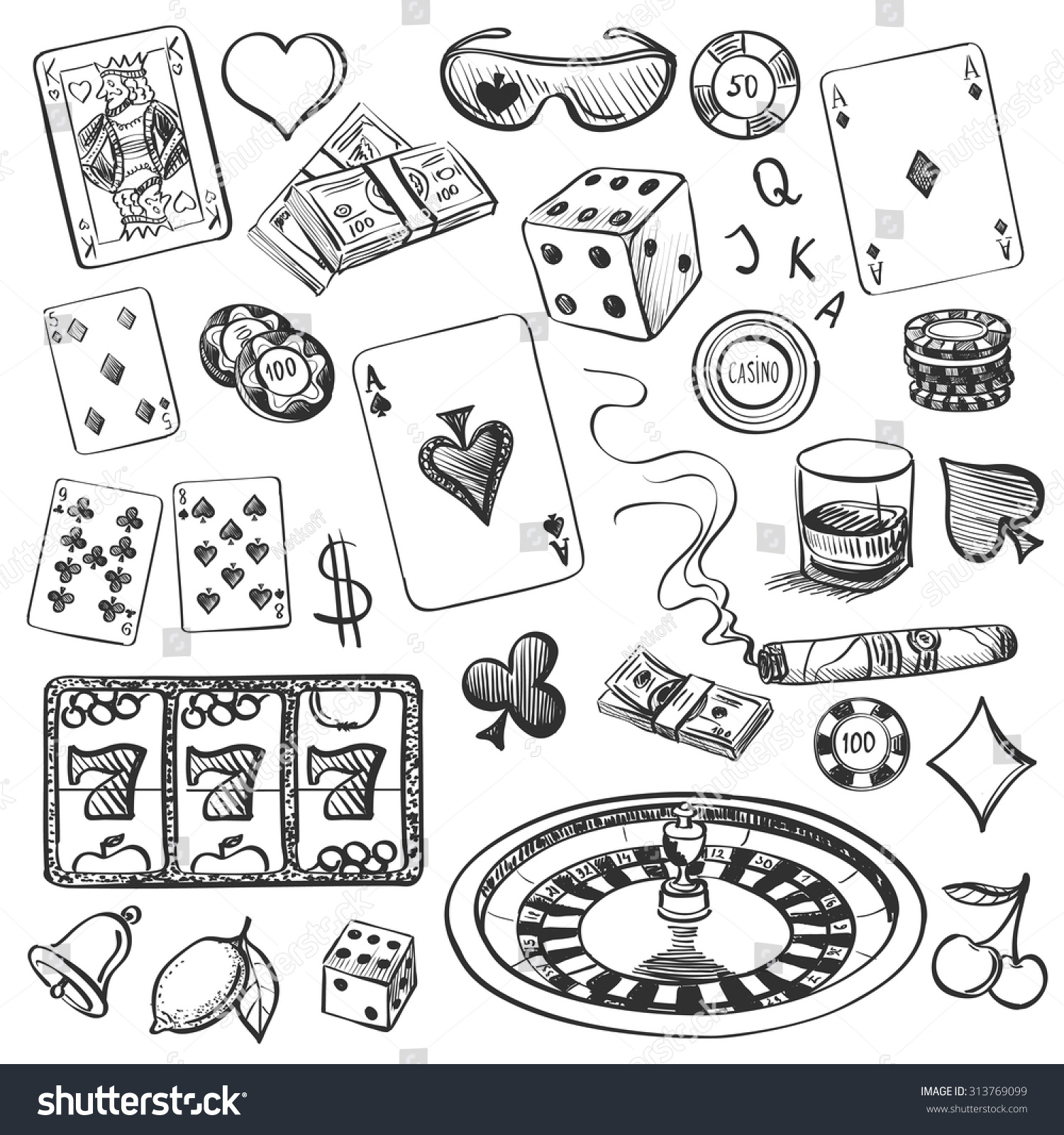 Эскиз карты казино
