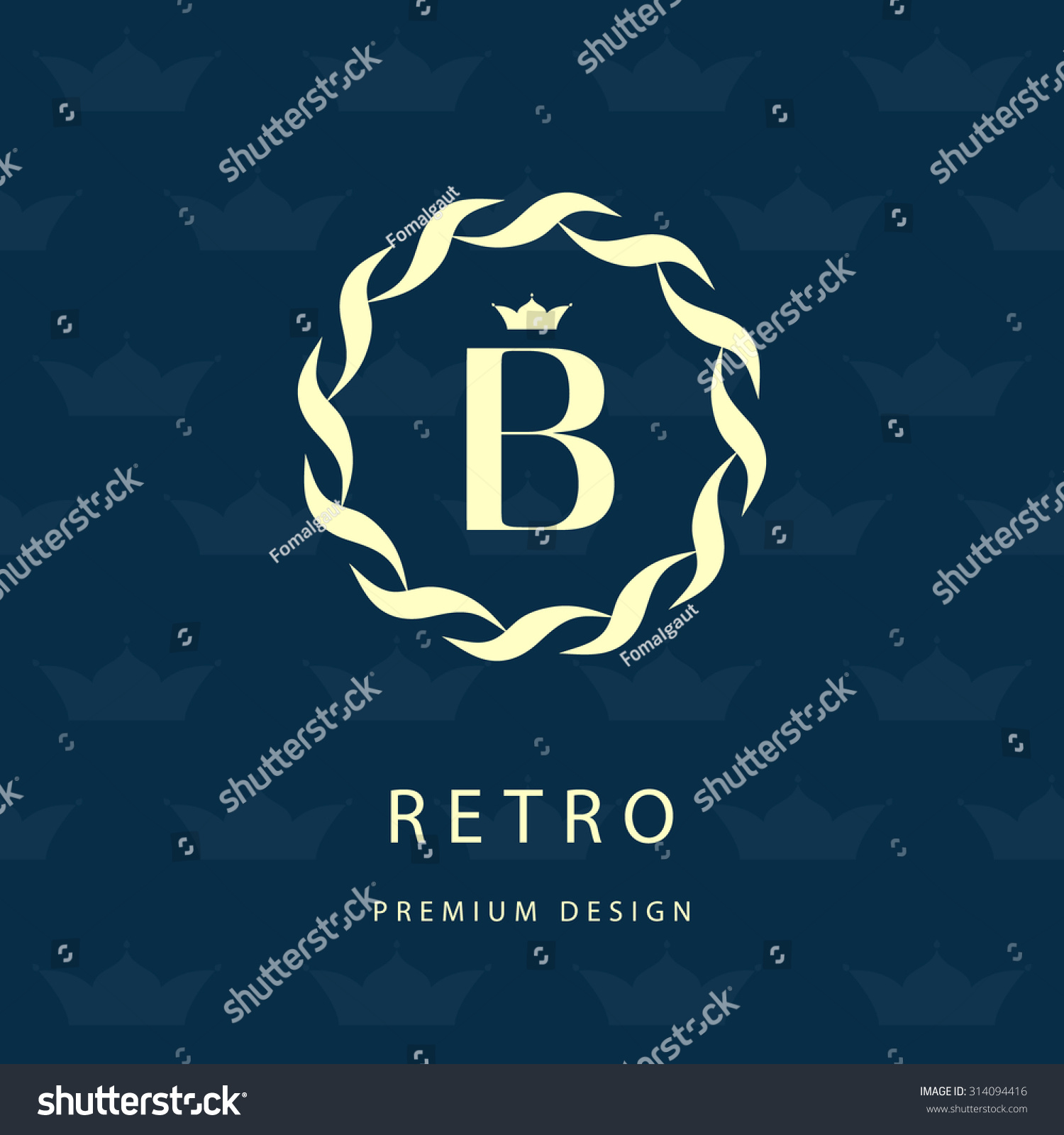 Monogram Design Elements Graceful Template Elegant Stock Vector ...