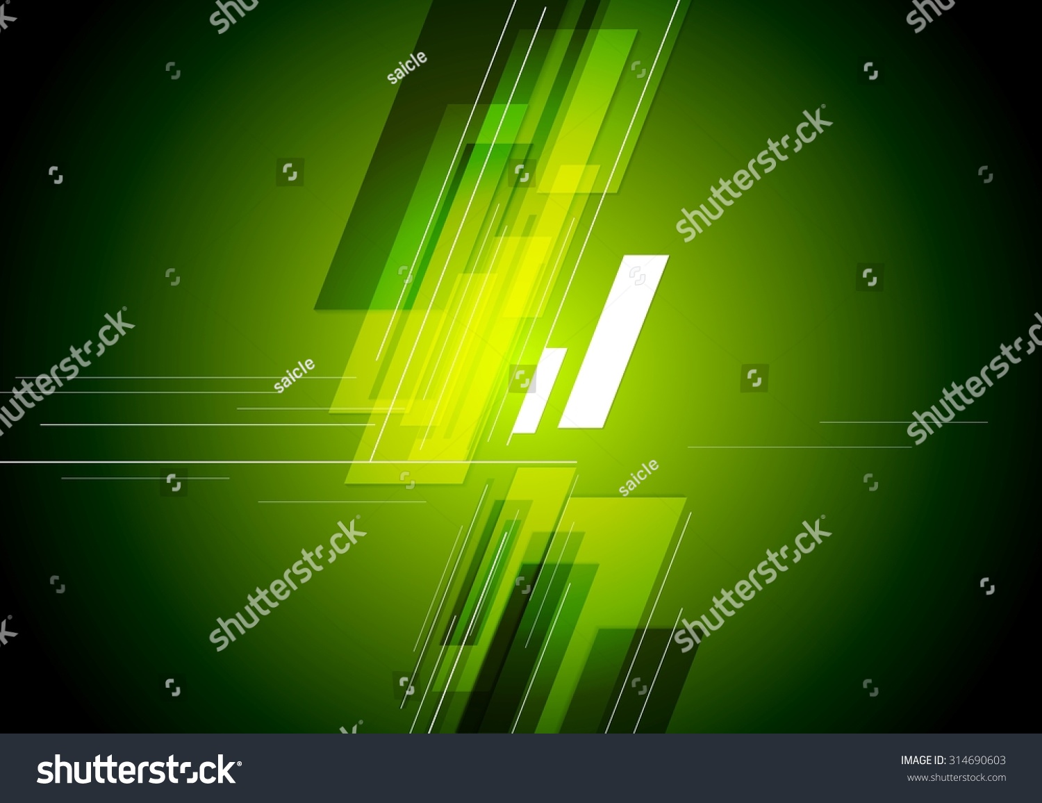 Abstract Tech Corporate Green Background Vector Stock Vector (Royalty ...