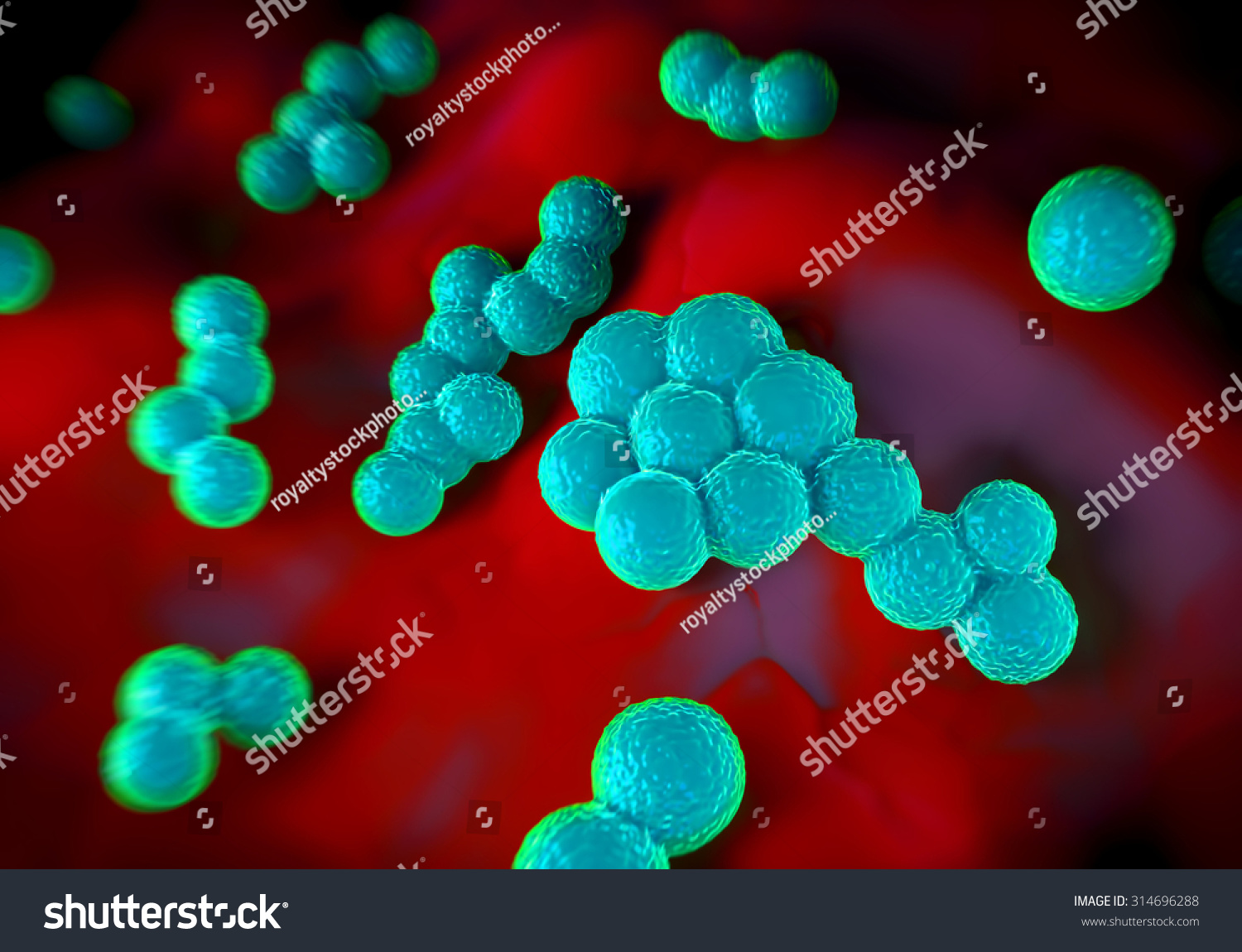 Superbug Staphylococcus Aureus Mrsa Bacteria Stock Illustration ...