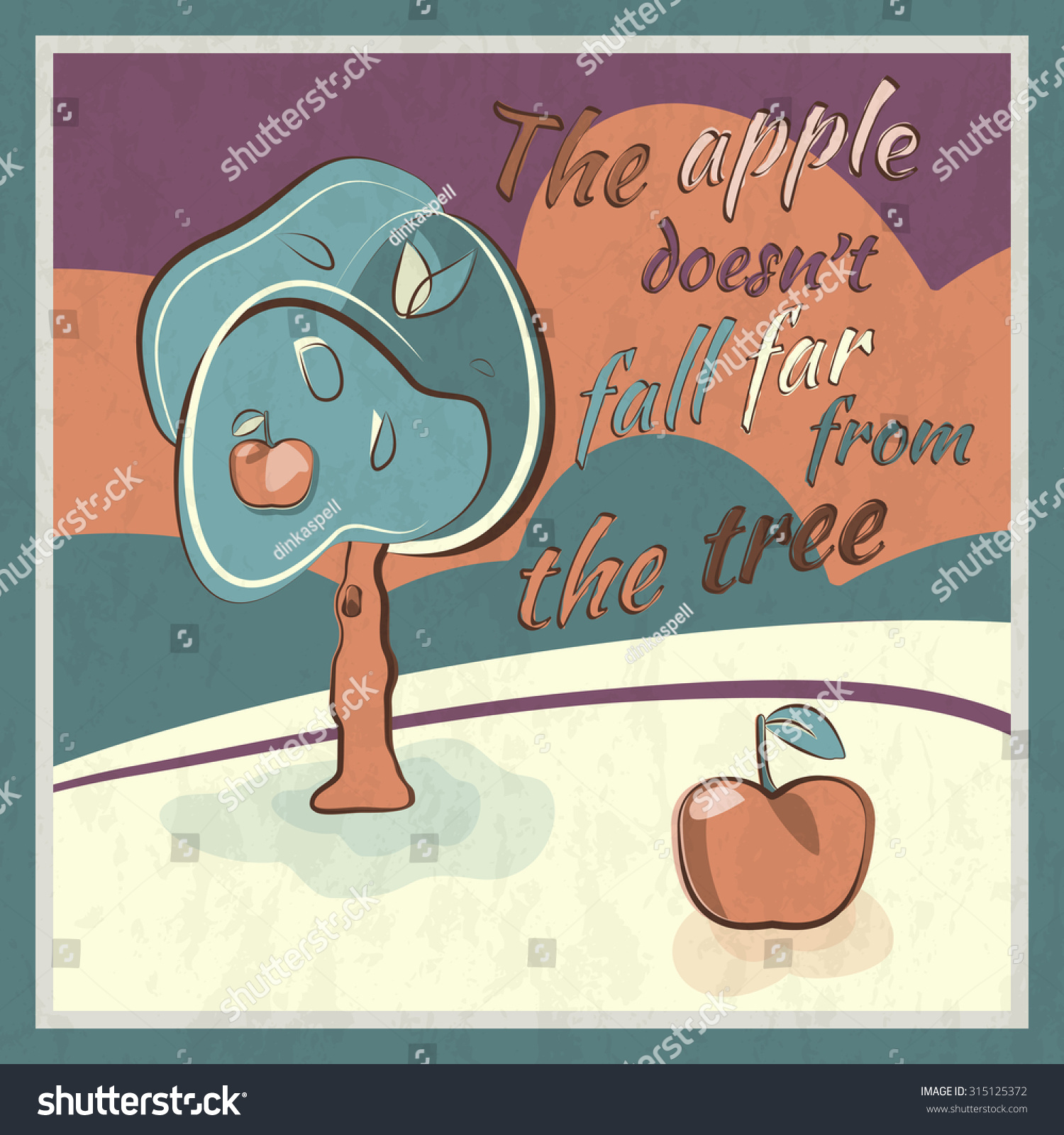The Apple doesn’t Fall far from the Tree. Идиома the Apple never Falls far from the Tree. The Apple doesn't Fall. Idiom an Apple doesn't Fall far from the Tree.