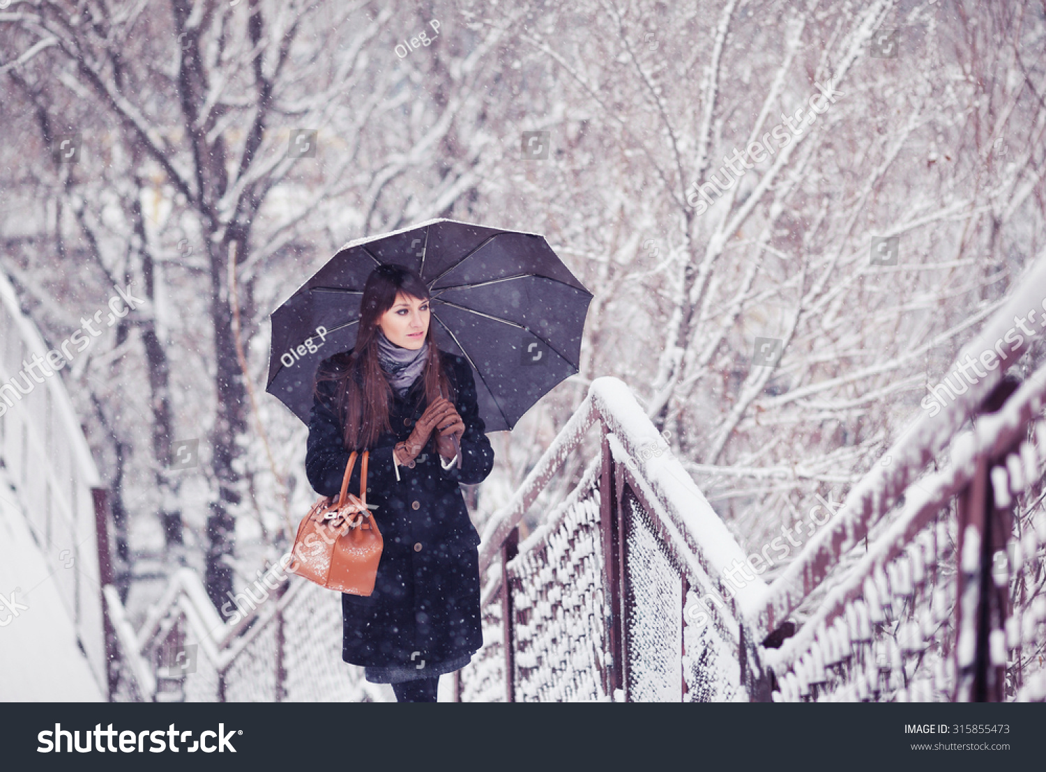 3,214 Girl Umbrella Snow Images, Stock Photos & Vectors | Shutterstock